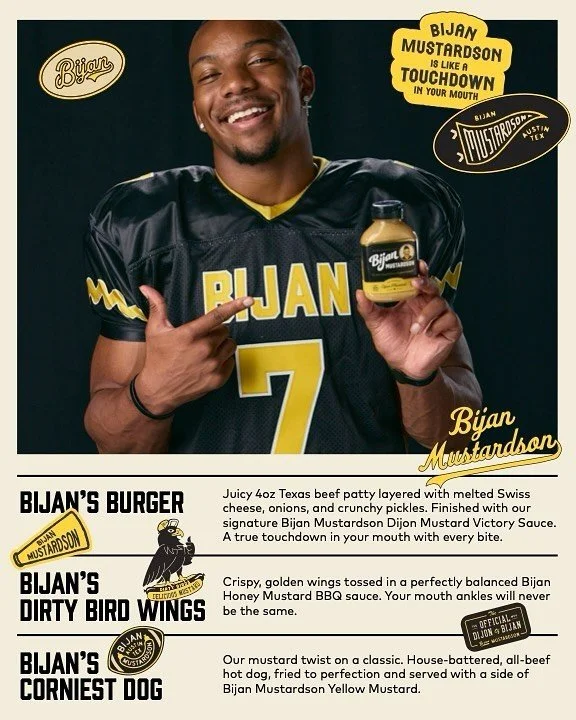 Calling all Falcons fans in Austin! 🏈 Join @bijanmustardson this Sunday (11/10) at Victory Lap for the ultimate Falcons Watch Party! Whether you want to cheer on the Atlanta Falcons or support our former Longhorn superstar Bijan Robinson, this event