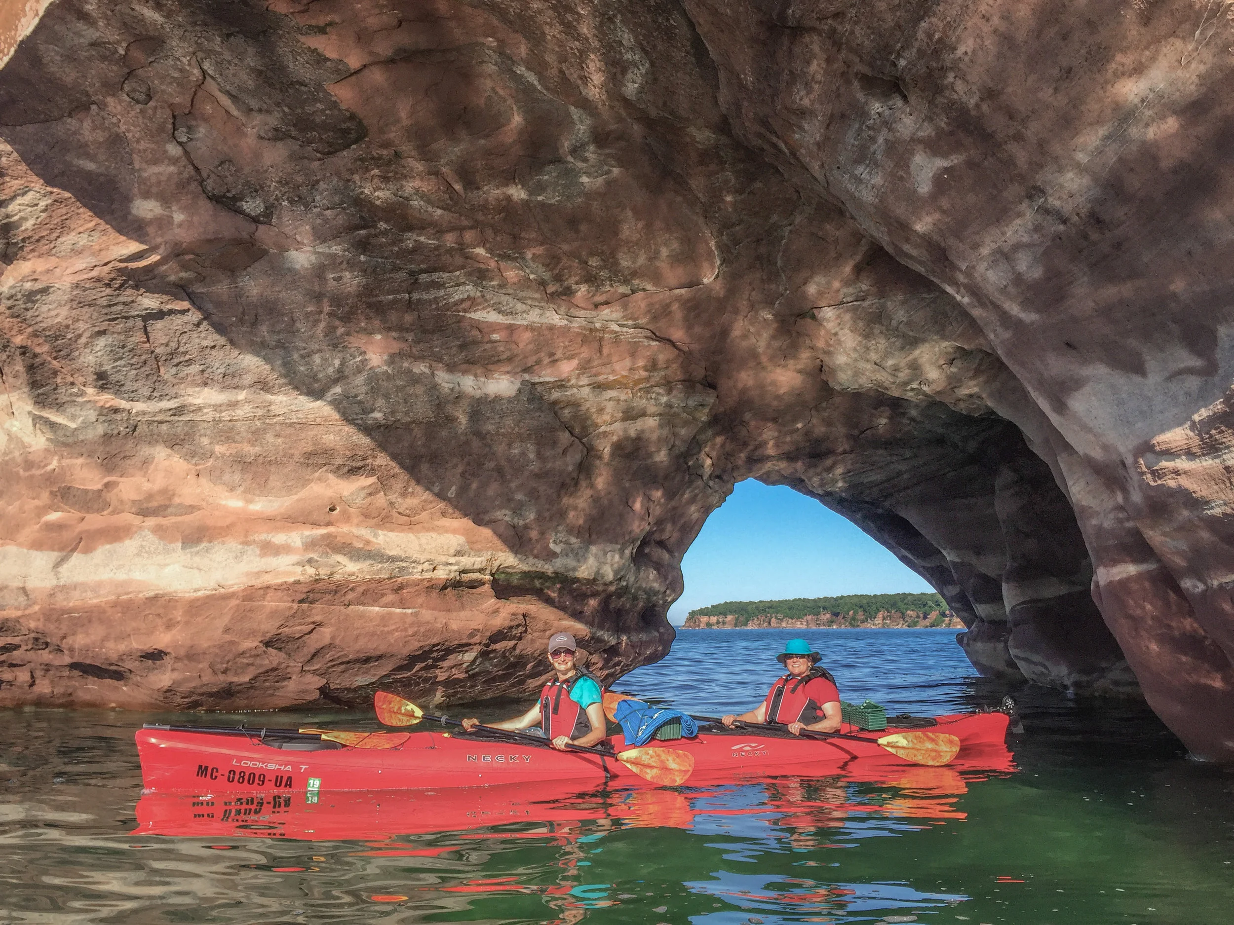 Grand Island's largest archway, located on the northern point of the island.