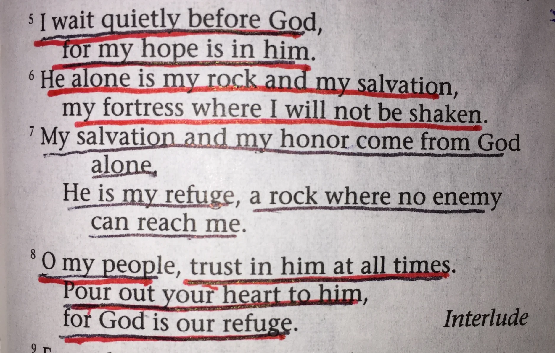 Psalm 62:5-8