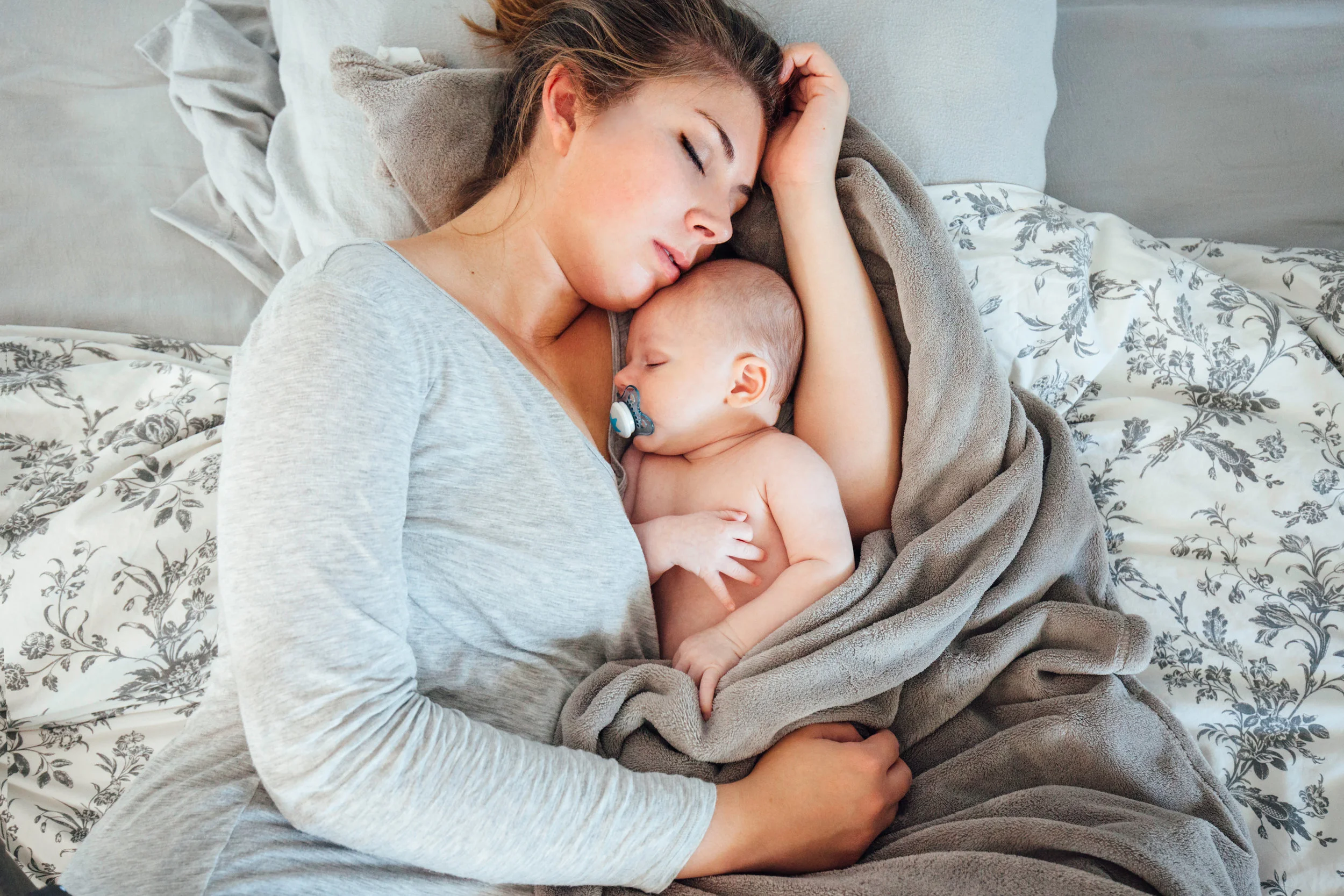Photo of me and Leo taken when he was 1 month old