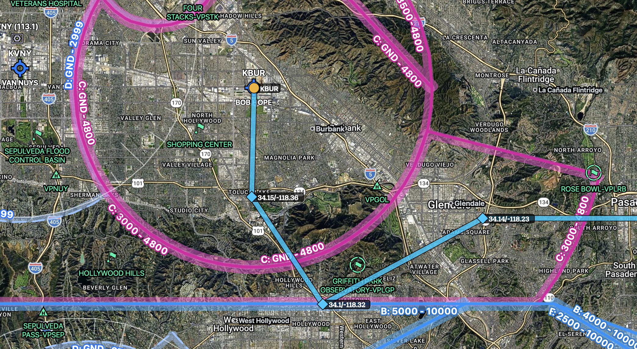 Hollywood Route Flight Plan