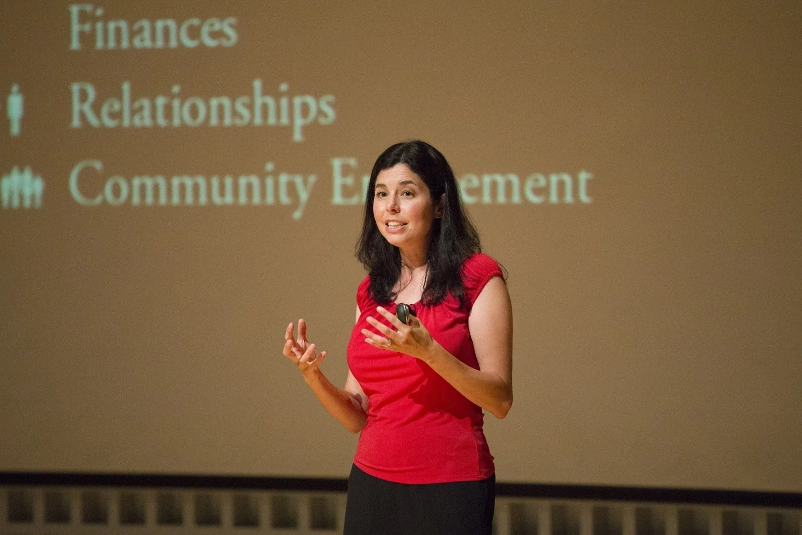 Rebecca Fraser-Thill speaking