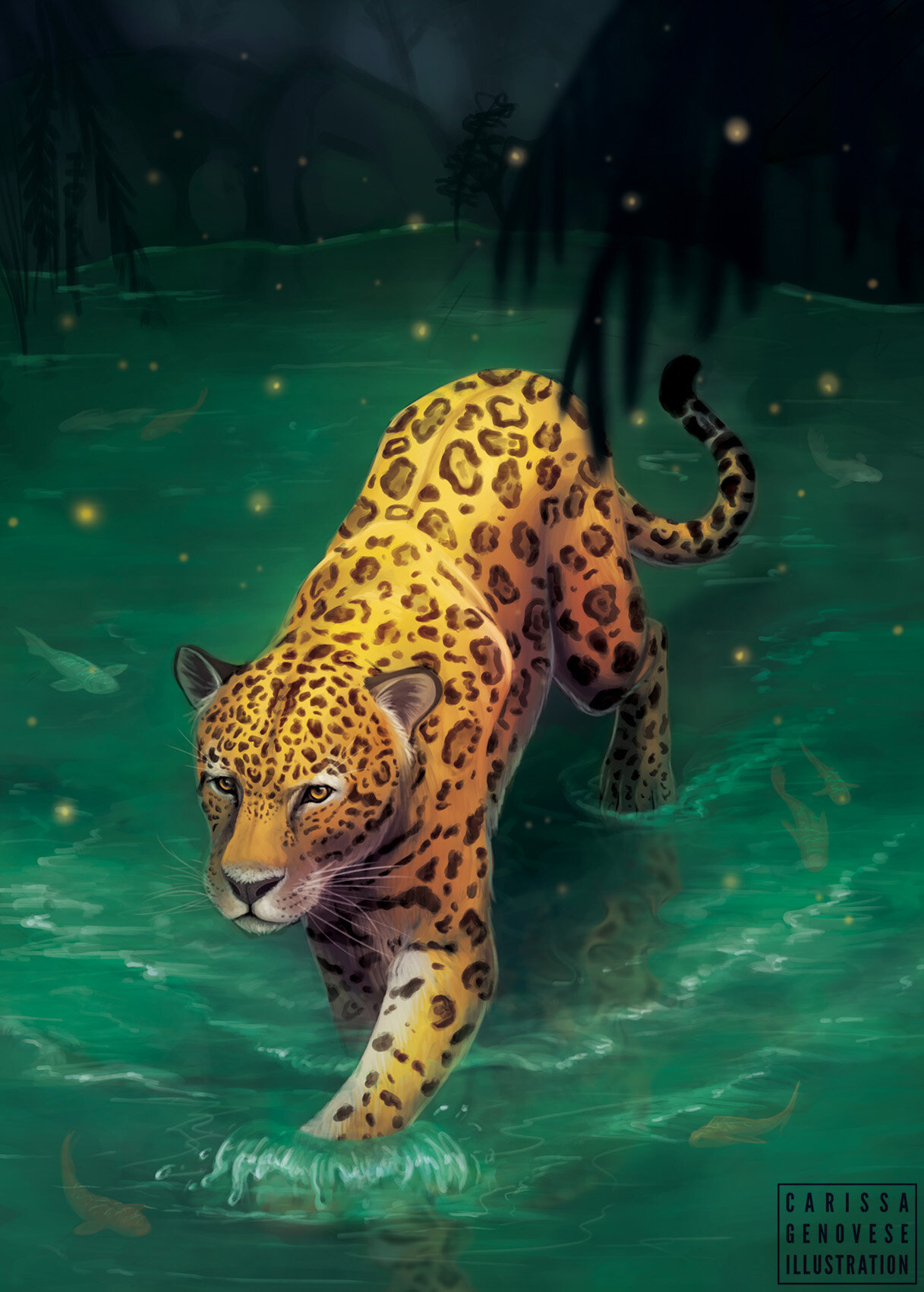   Jaguar Walking , from “Big Cat Zine”, 2019 