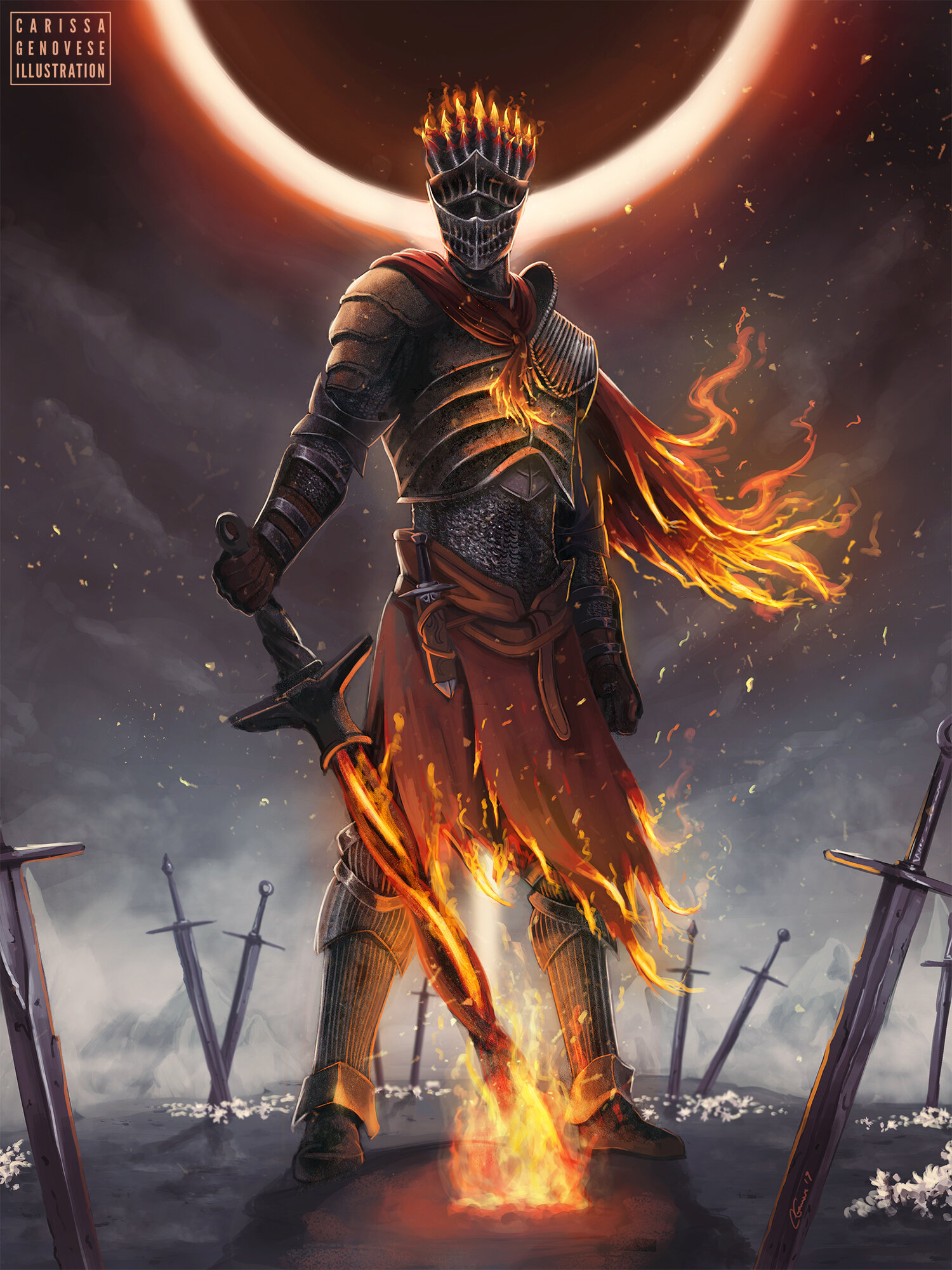   Soul of Cinder , from “The First Flame: A Dark Souls Fanbook”, 2019 