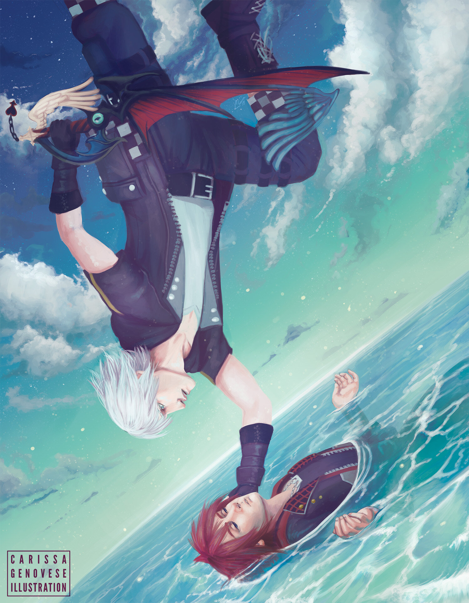   Cross the Line , from “Cross the Line: A SoRiku Zine”, 2019 