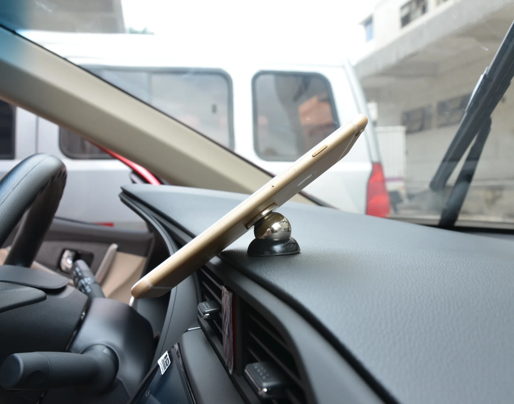 Dashboard-Mounted Adhesive Phone Magnet