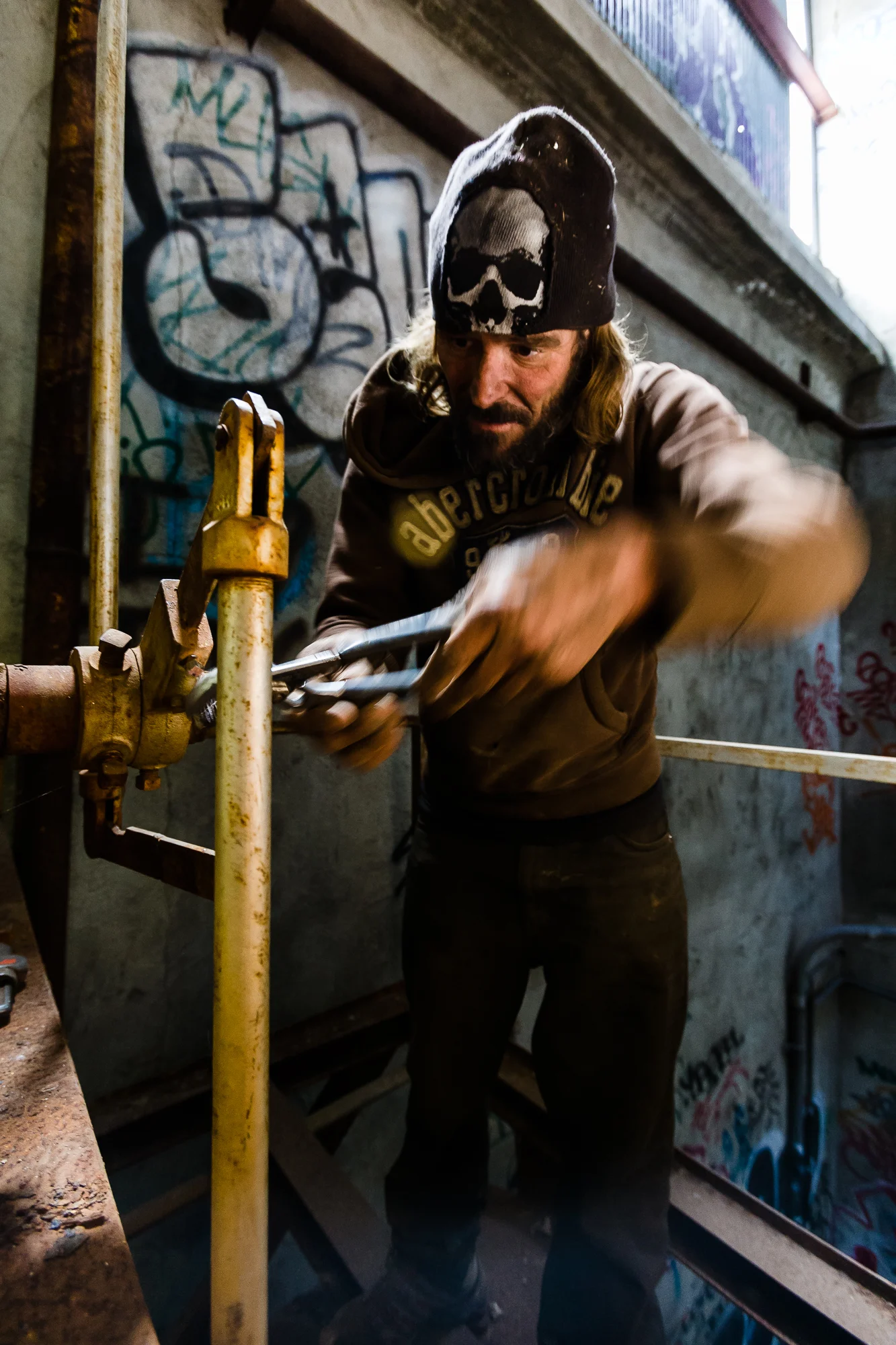 Mike, a veteran scrapper has been doing this type of work for well over 10 years. When asked, he says it beats welfare. At current market prices for various metals he can make well more than welfare provides, and he doesn't have to play by the systems rules.