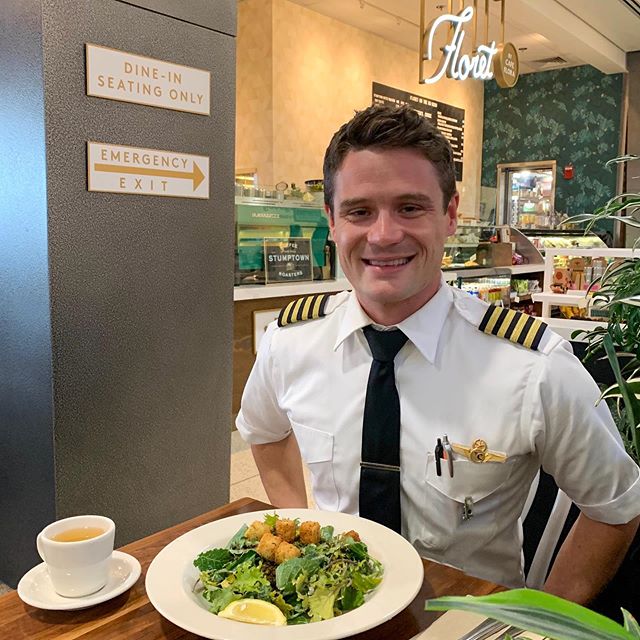 I&rsquo;m always happy to get a break at the Seattle airport so I can grab vegan food from @floretseattle . They are a plant based restaurant and have amazing vegan and vegetarian dishes. This is their vegan kale Caesar salad and it&rsquo;s super tas