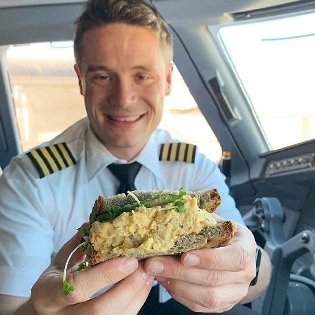 This chickpea sandwich is my favorite all time vegan sandwich in Los Angeles. It&rsquo;s from @stamp_properfoods in Los Feliz. It&rsquo;s really simple. Their blend of chickpeas which I believe is supposed to mimic tuna, with avocado and sprouts on t