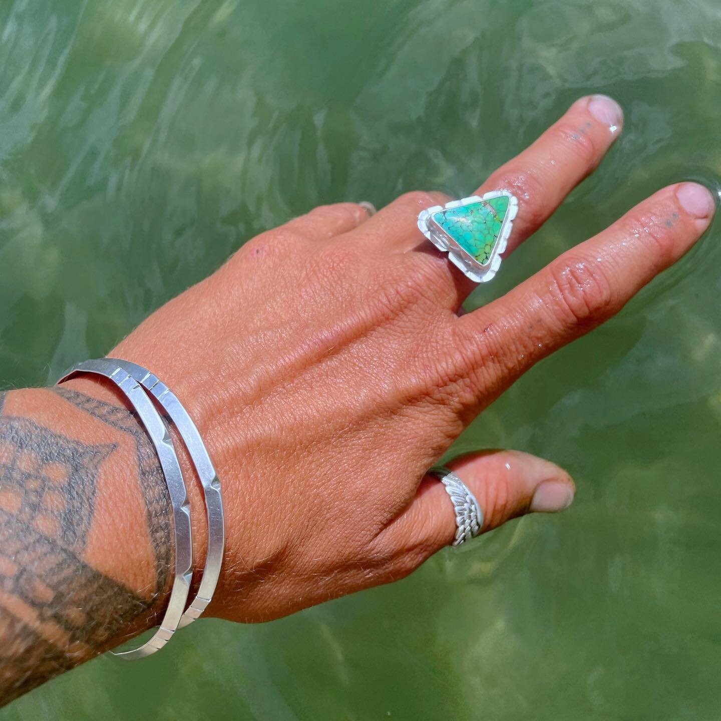 Mountain water, Valley Cuffs. 

Just added these to the site. They&rsquo;re gonna go good with that summer glow.