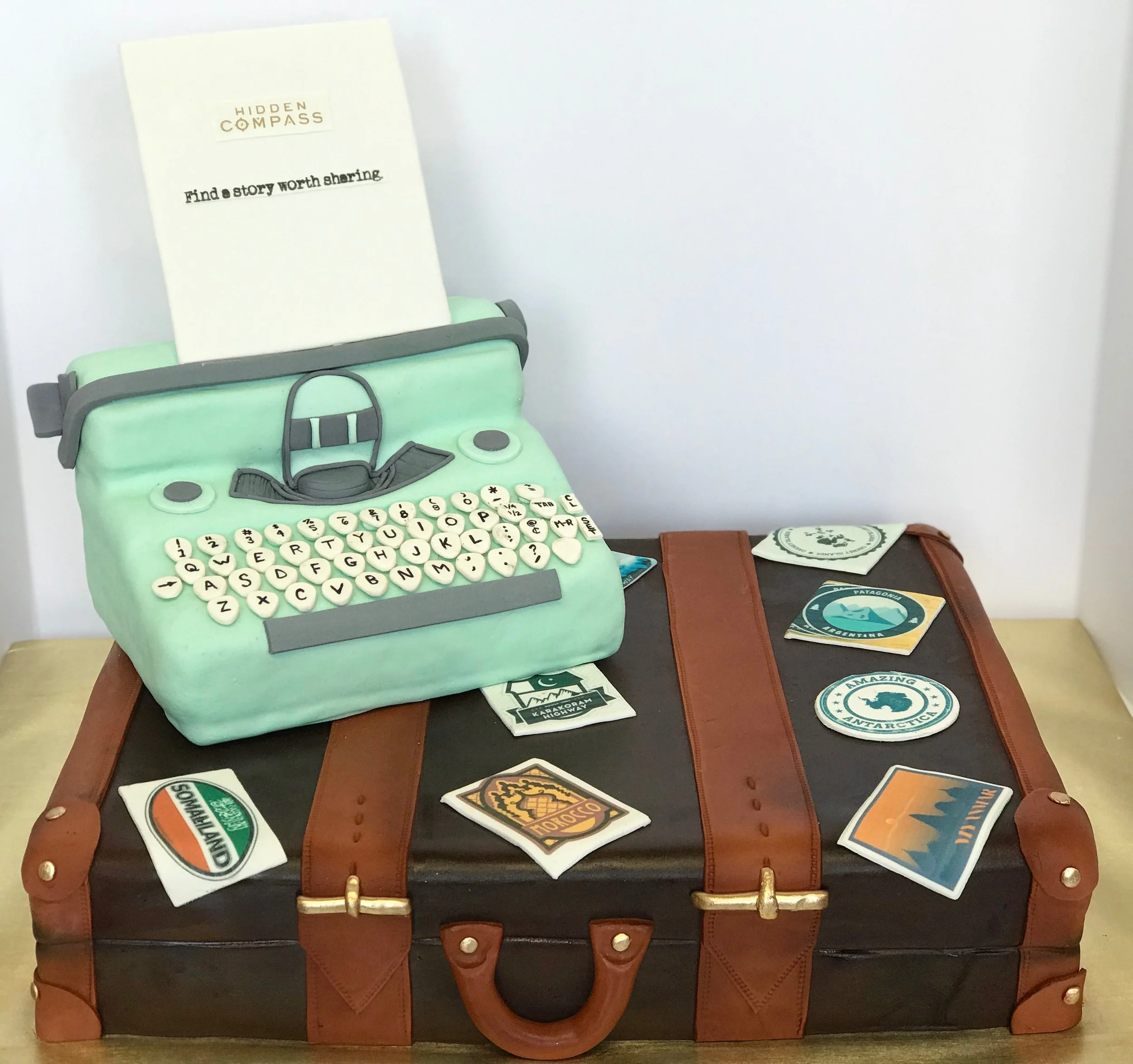 3d sculpted suitcase with typewriter.JPG