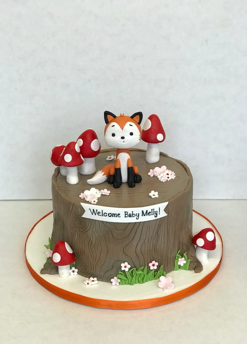 fonant tree with fox and mushrooms woodland copy.JPG