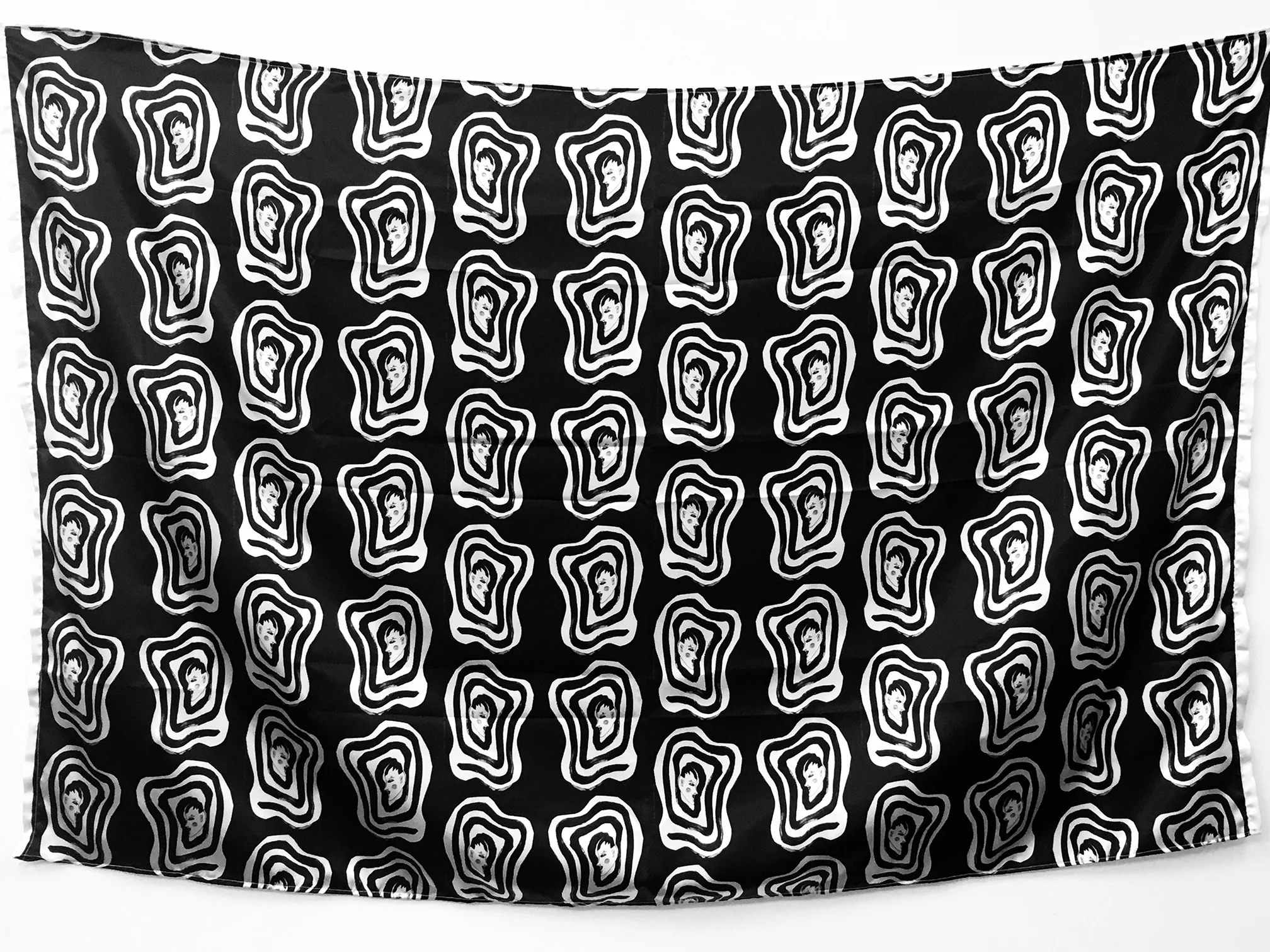 “Fractures In My Structures” Book Cover Scarf Edition of 20, Satin 54”x36”, $60 For inquiries please contact: clairemariechristerson@gmail.com @cmc.wearable