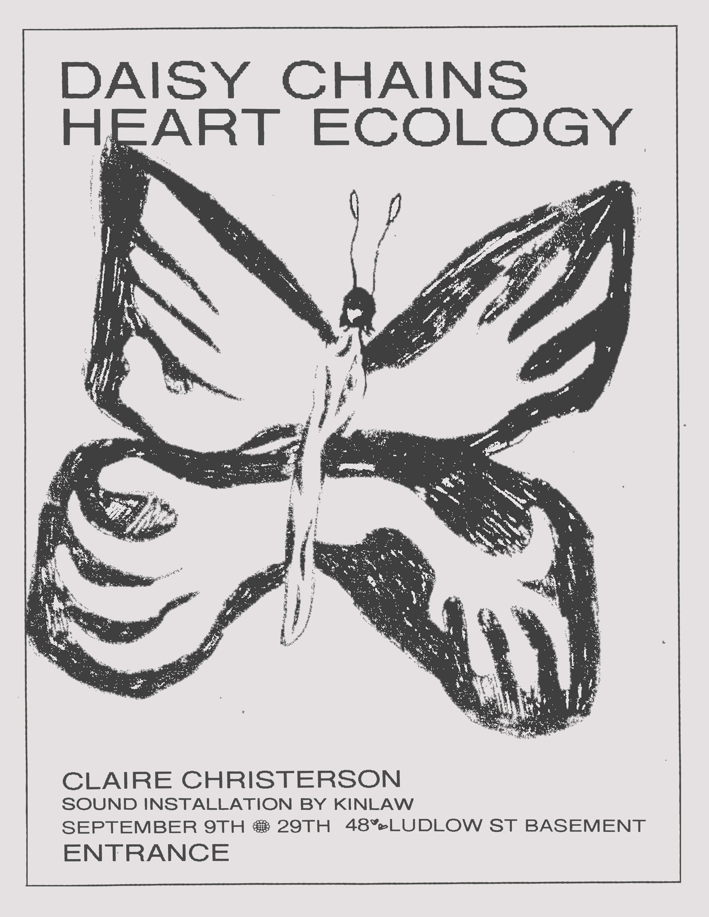  Poster for “Daisy Chains Heart Ecology”  2017 