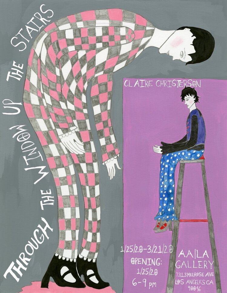  Poster from “Through the Window, Up the Stairs,” 2020  AALA Gallery 