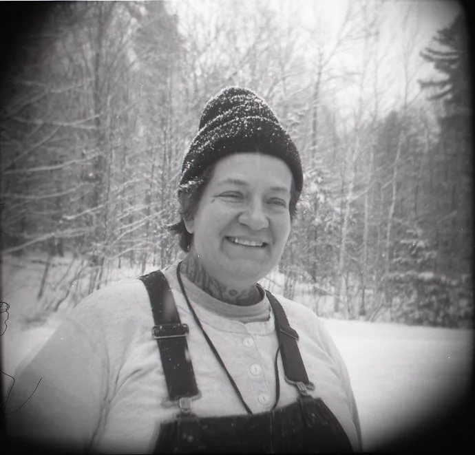 Ali, Vermont, 2026.
Black-and-white photograph, Holga camera.