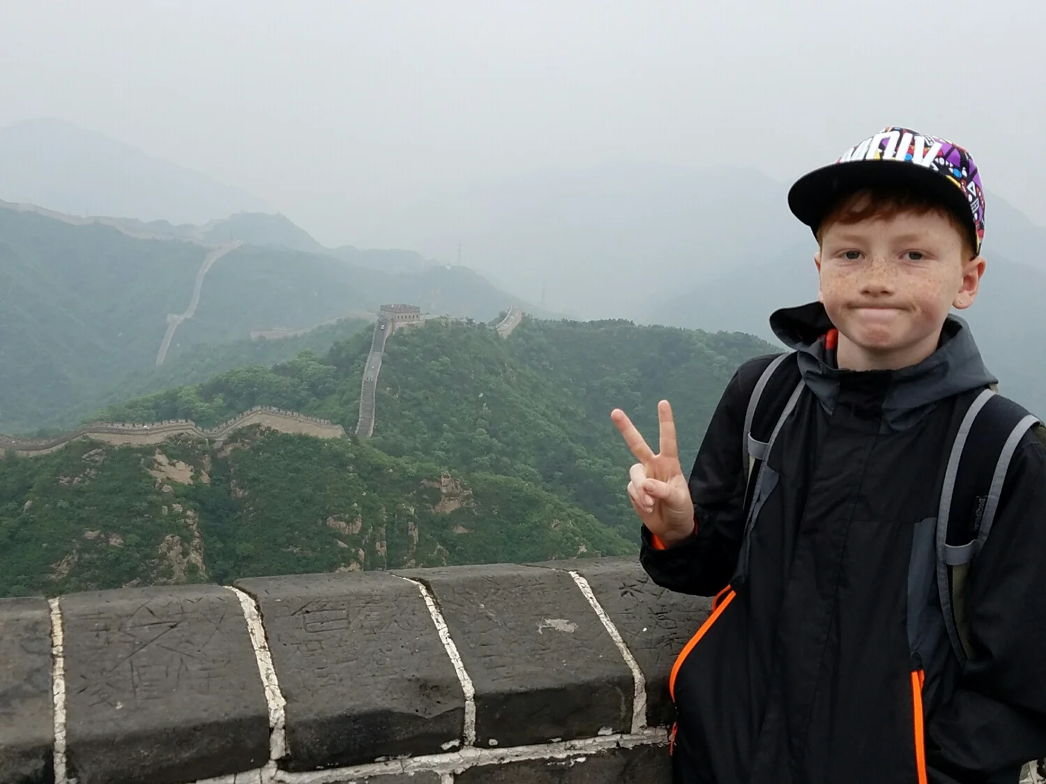 You can see the long section of the wall that we would NOT be walking. This did help me leverage the eighth tower as a far more humble goal. 