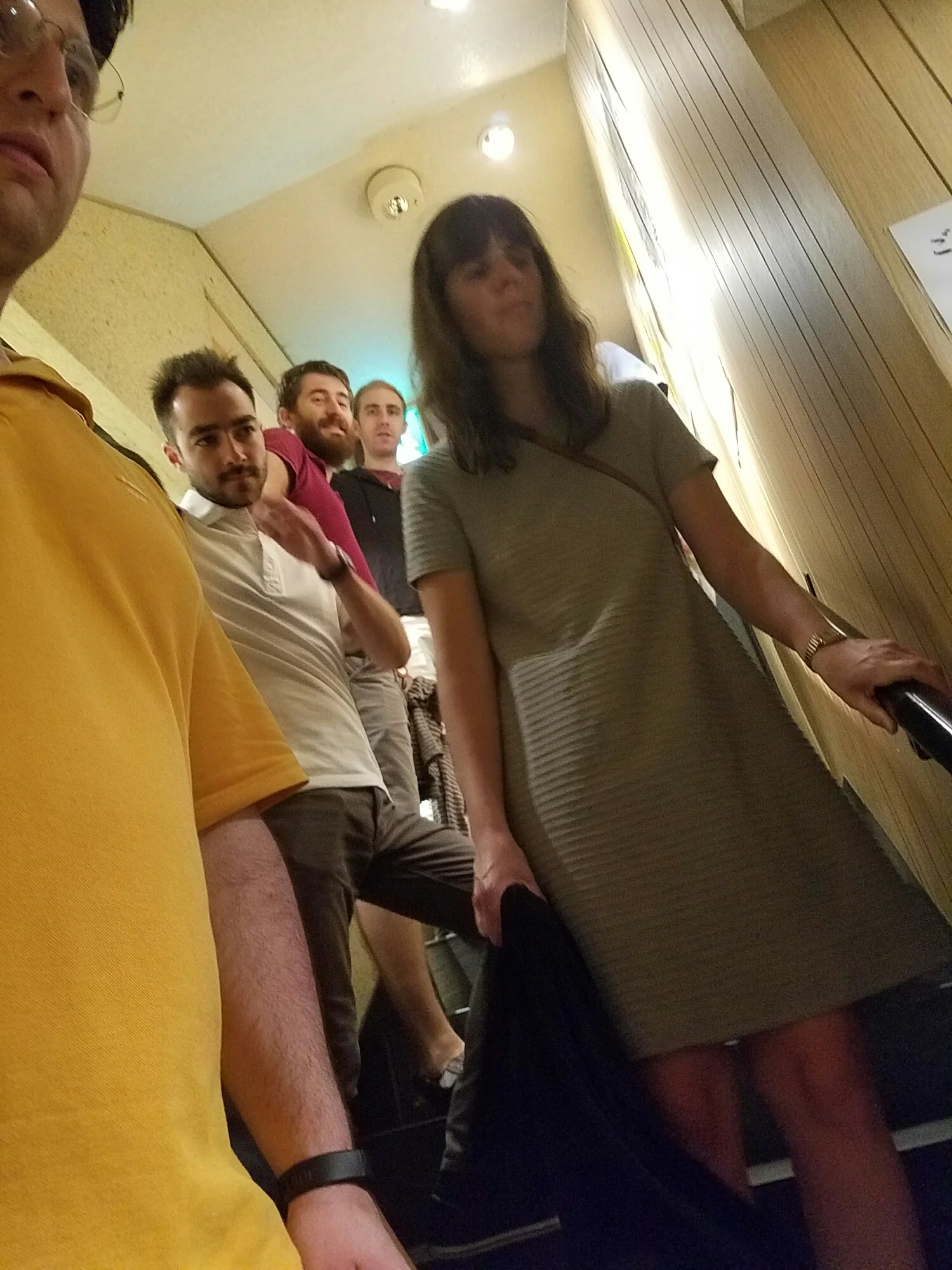 These are the people in line behind us waiting their turn to celebrate this fine holiday. 