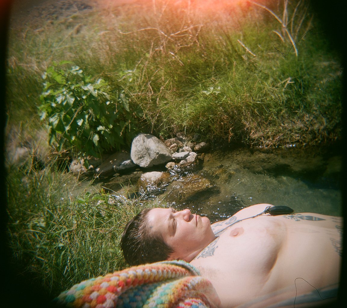 Ali, Highway 395, Hot Spring, 2023.
Color photograph, Holga camera.
