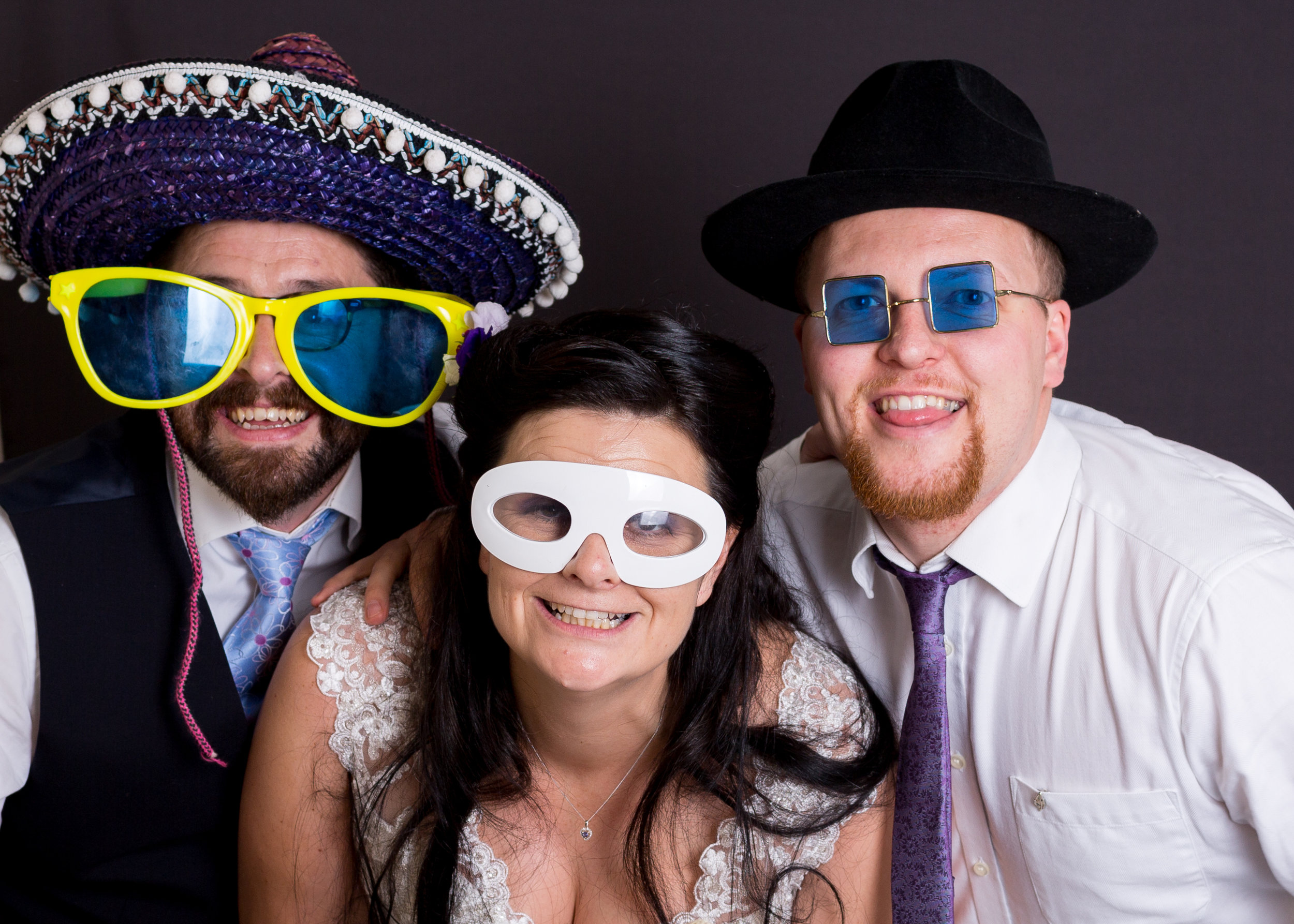 fun wedding photos. Booth and photographer south wales
