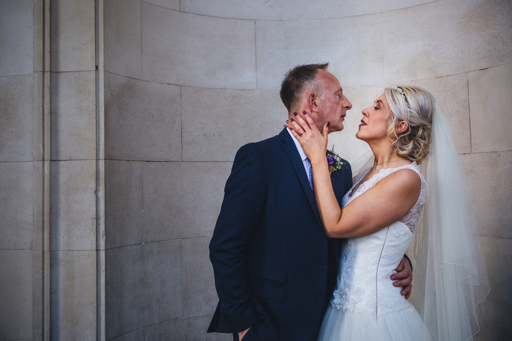 cardiff museum, city hall and park plaza wedding photos with bride and groom