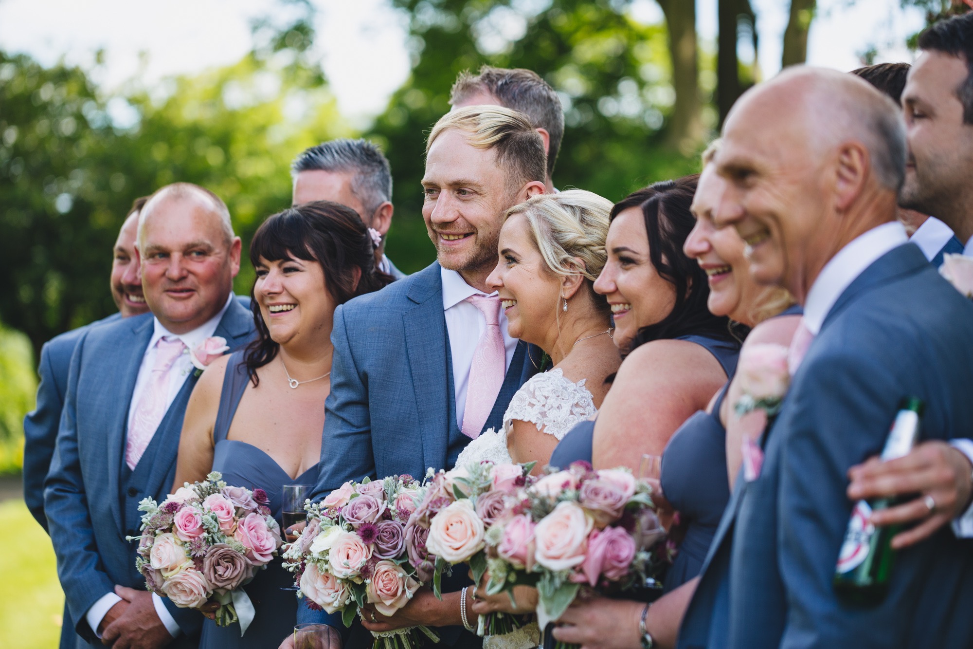 alternative group portraits with south wales wedding photographer