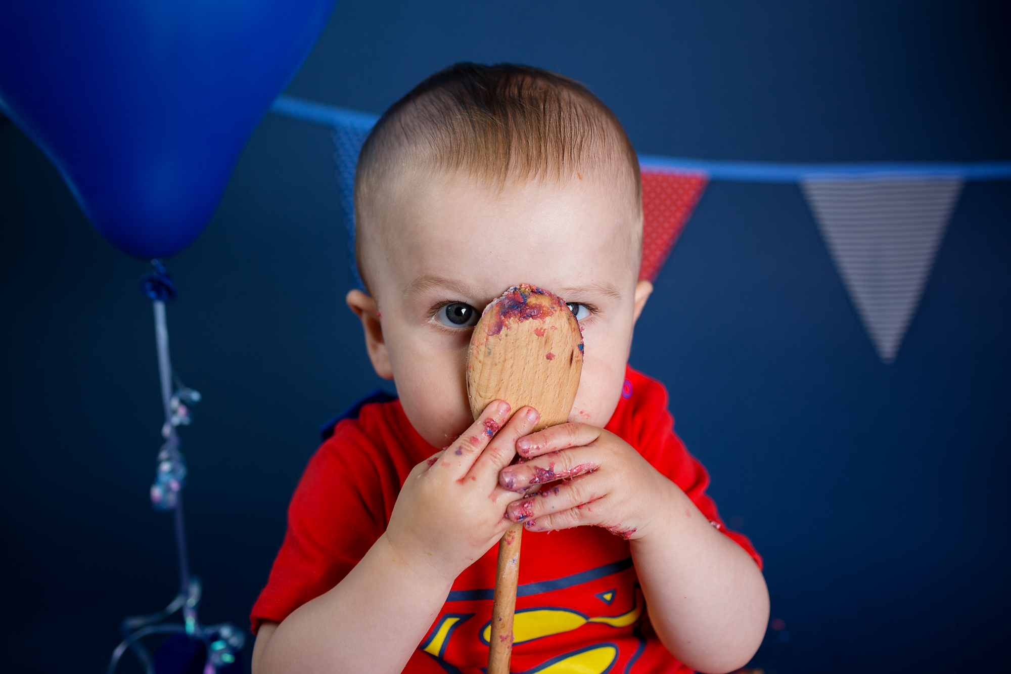 Cake Smash and first birthday photographer, Caerphilly near Cardiff, South Wales