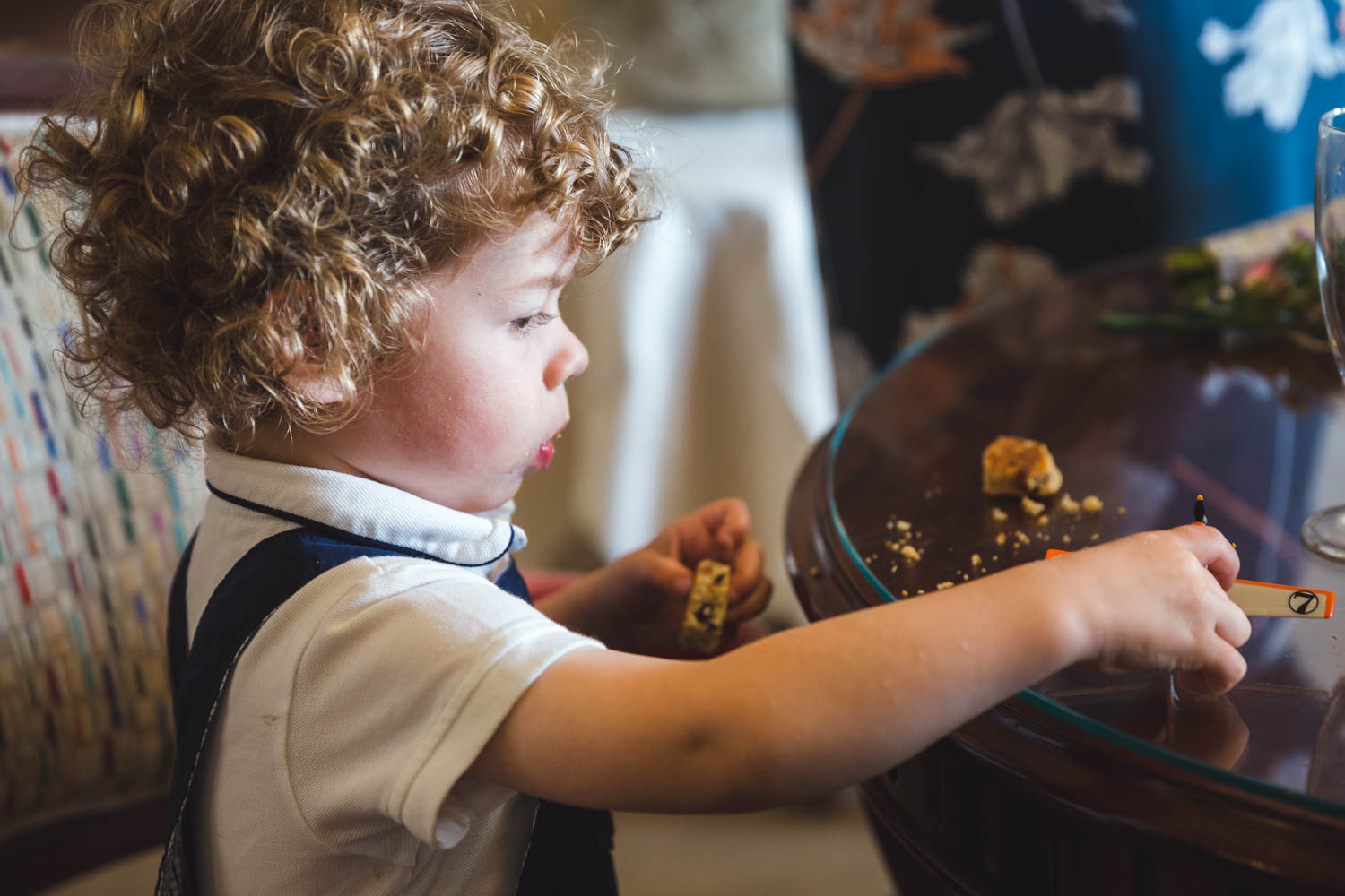 cute child at The New House Country Hotel, Thornhill, Cardiff with south wales wedding photographer photos