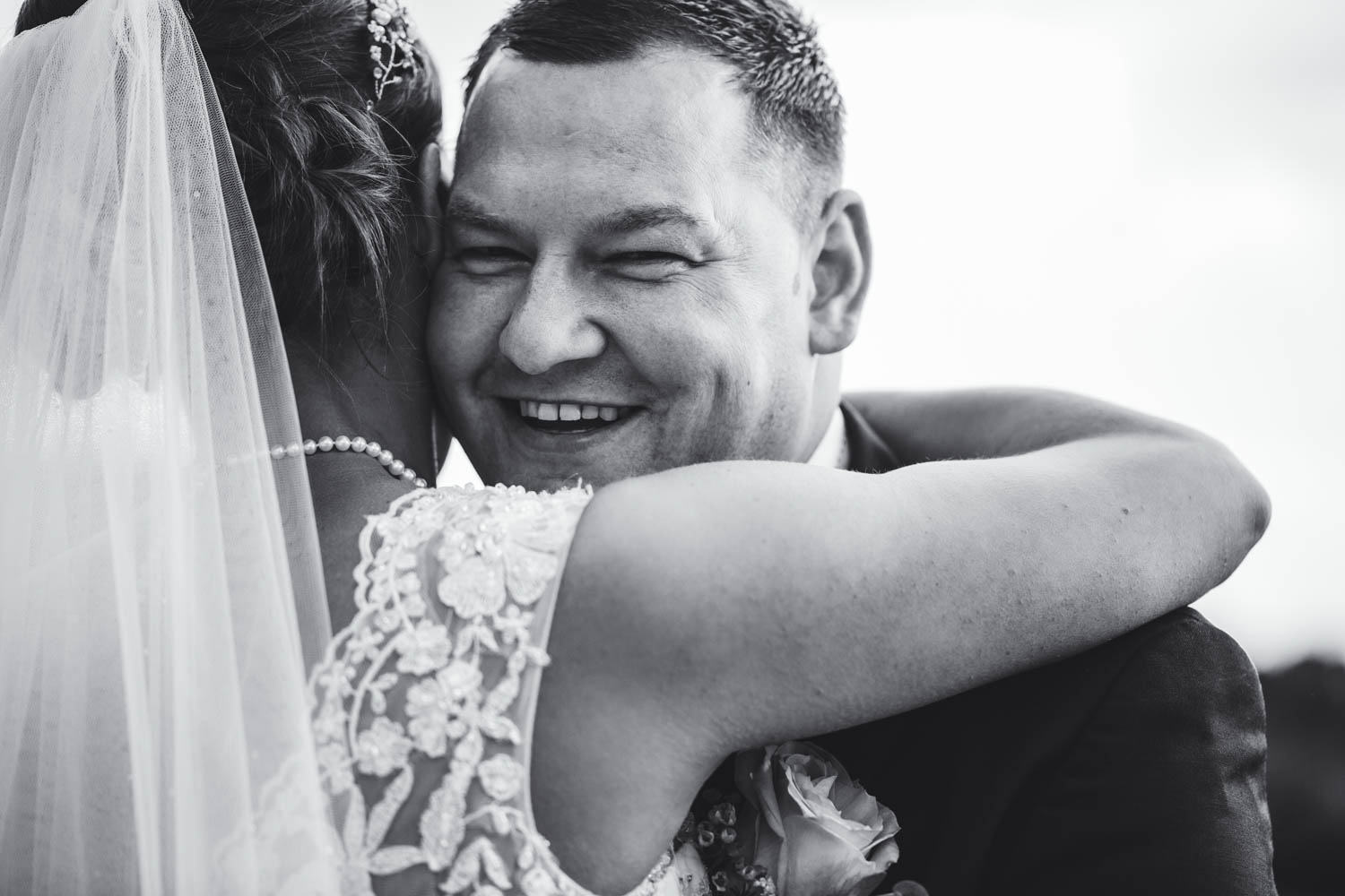 black and white bride and groom portraits in The New House Country Hotel, Thornhill, Cardiff with south wales wedding photographer