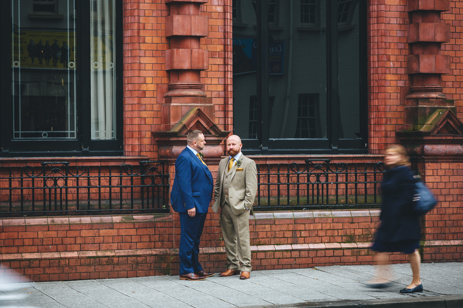 2 groom just got married at cardiff city hall with south wales gay friendly wedding photographer