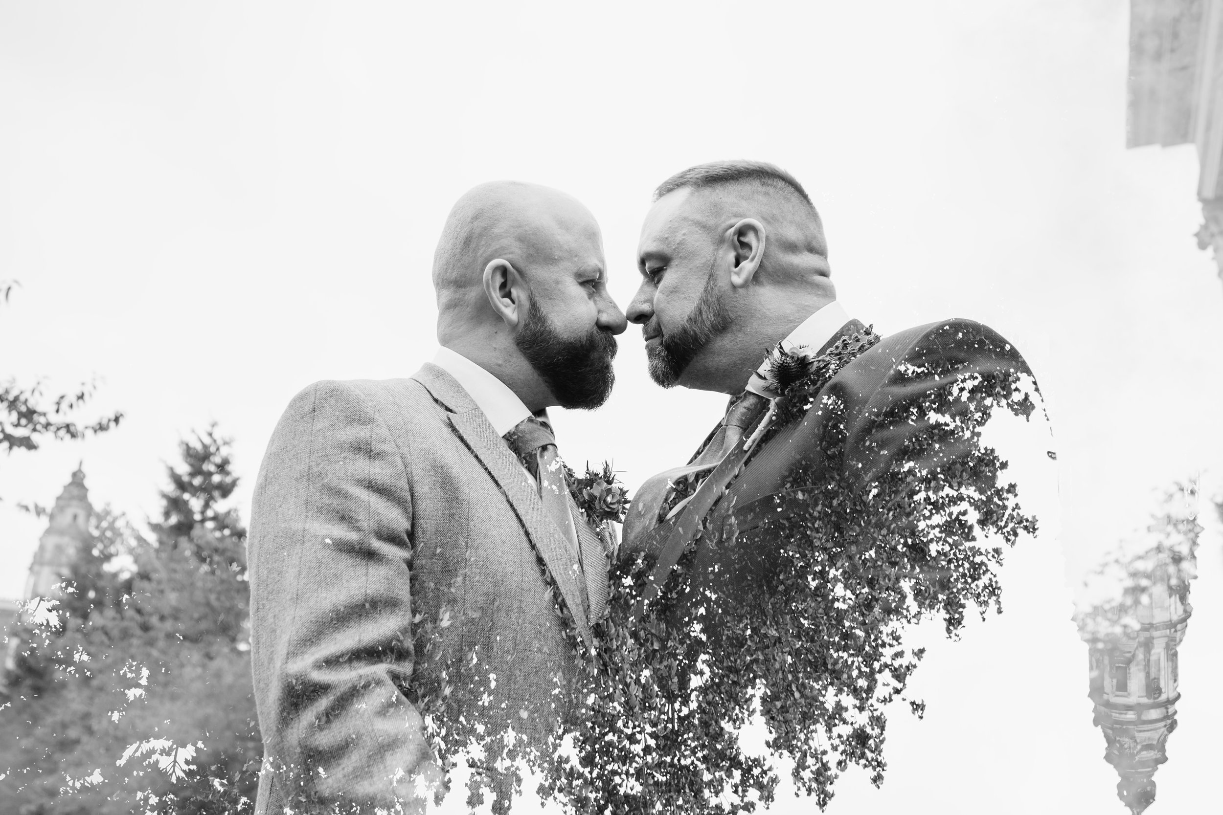 Gay wedding photos at Cardiff City Hall. LGBT friendly wedding photographer