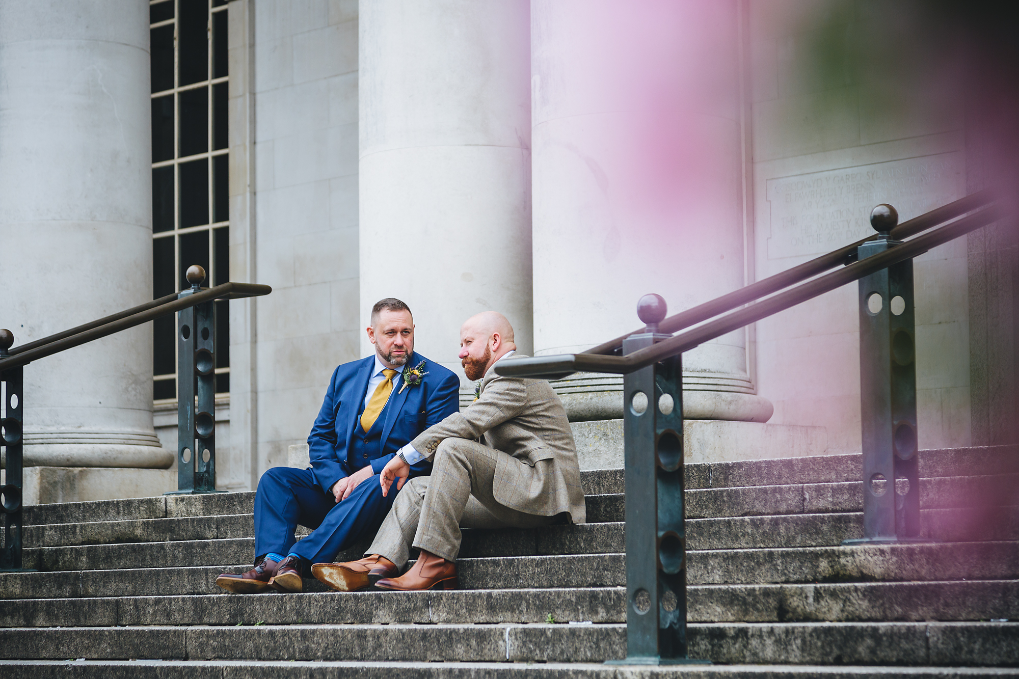 Cardiff City Hall same sex wedding photographer. 