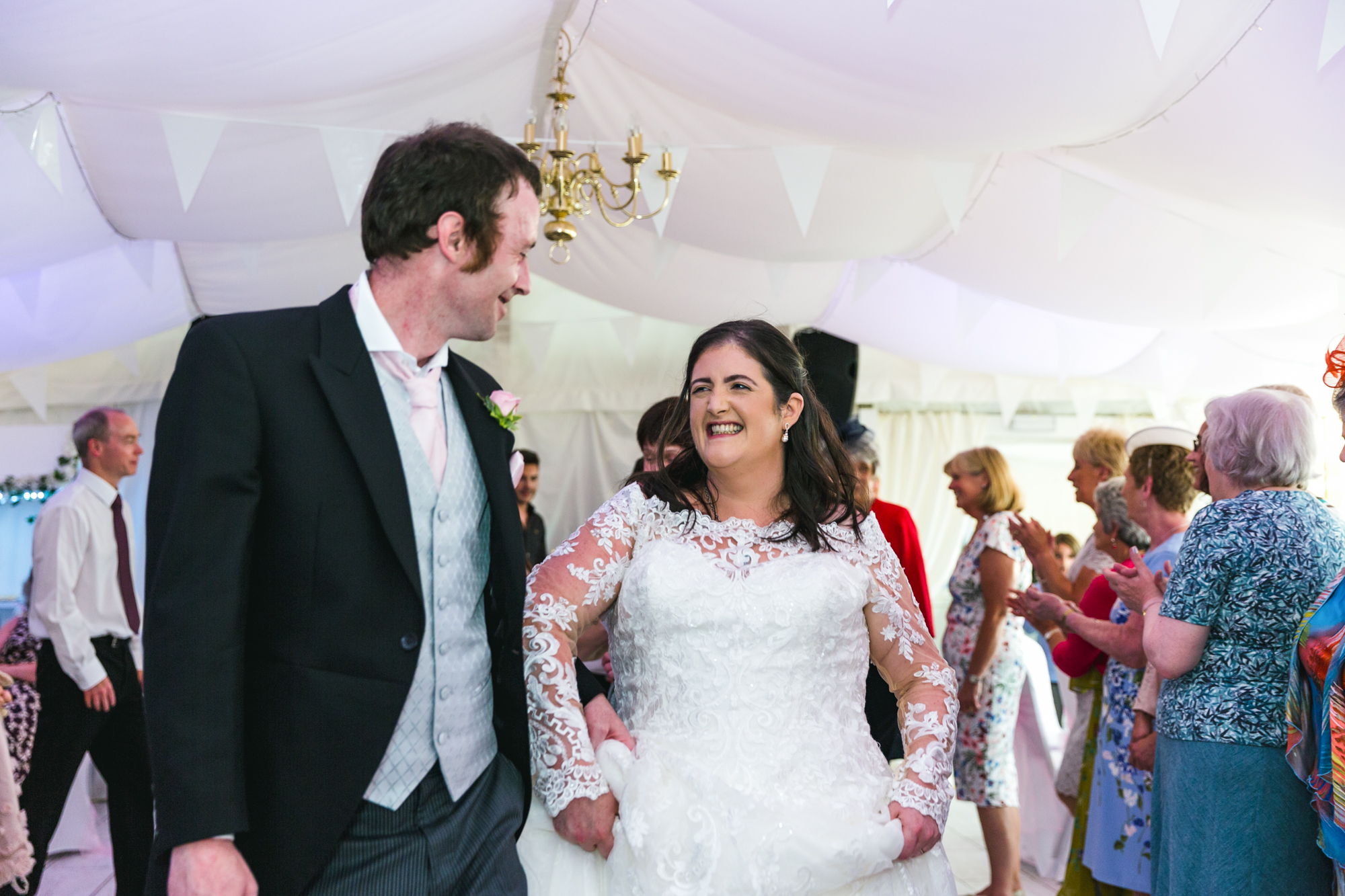 bride and groom first dance