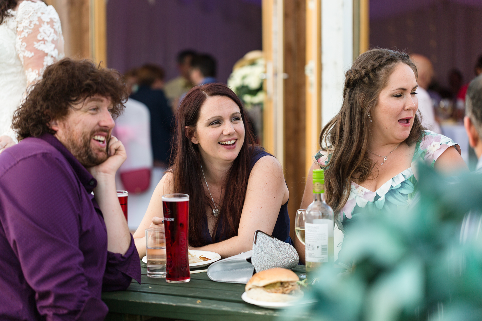 wedding guests at ridgeway golf club, Cardiff