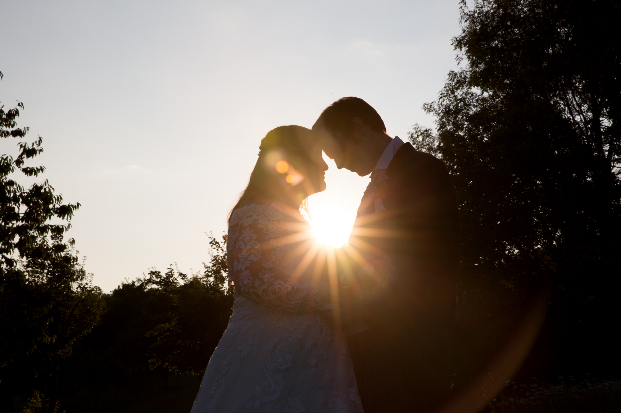 Sunset wedding couple portraits at Ridgeway Golf club, caerphilly mountain, thornhill