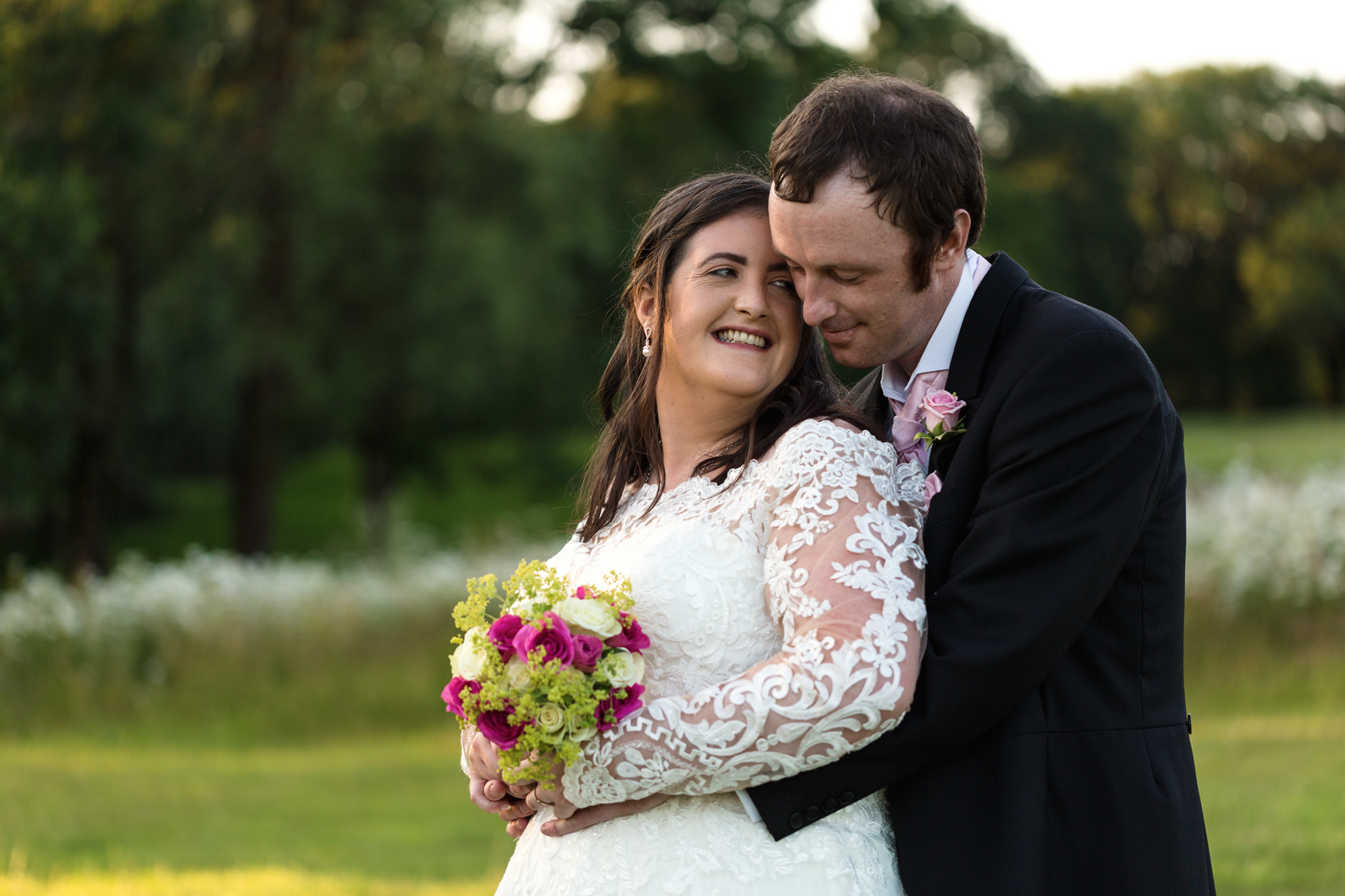 Wedding Couple portraits at Ridgeway Golf club