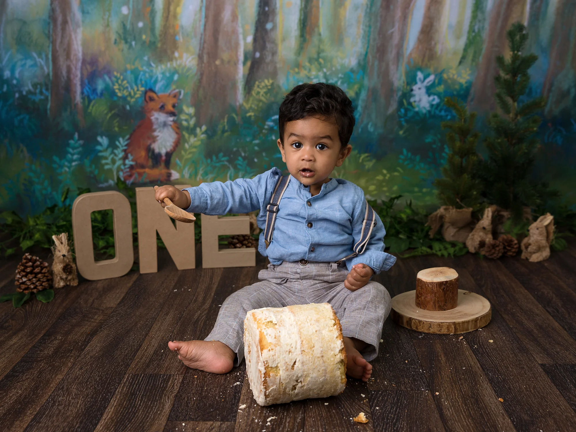 Woodland themes Cake Smash Cardiff