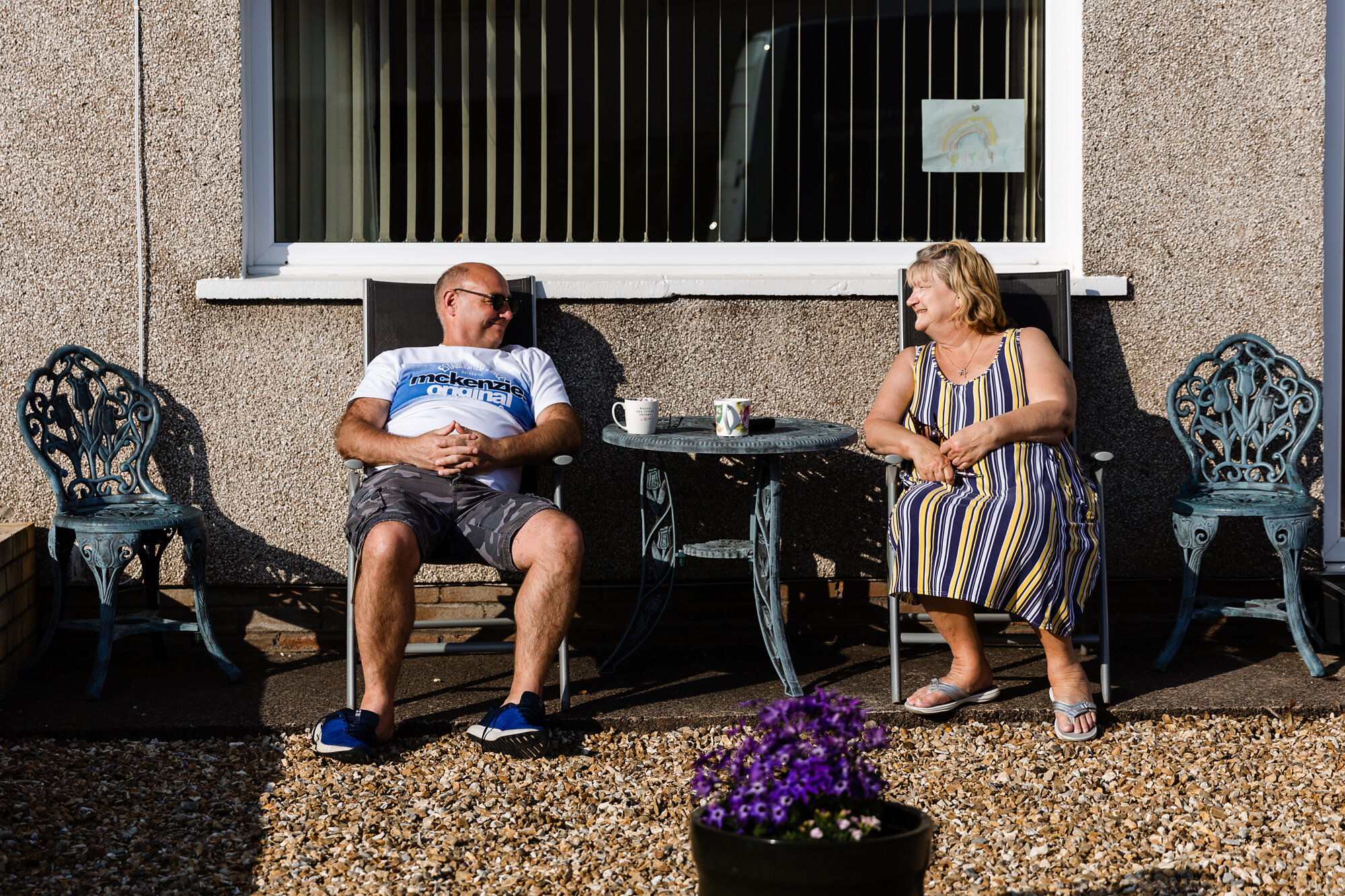sunshine doorstep pictures in caerphilly, south wales