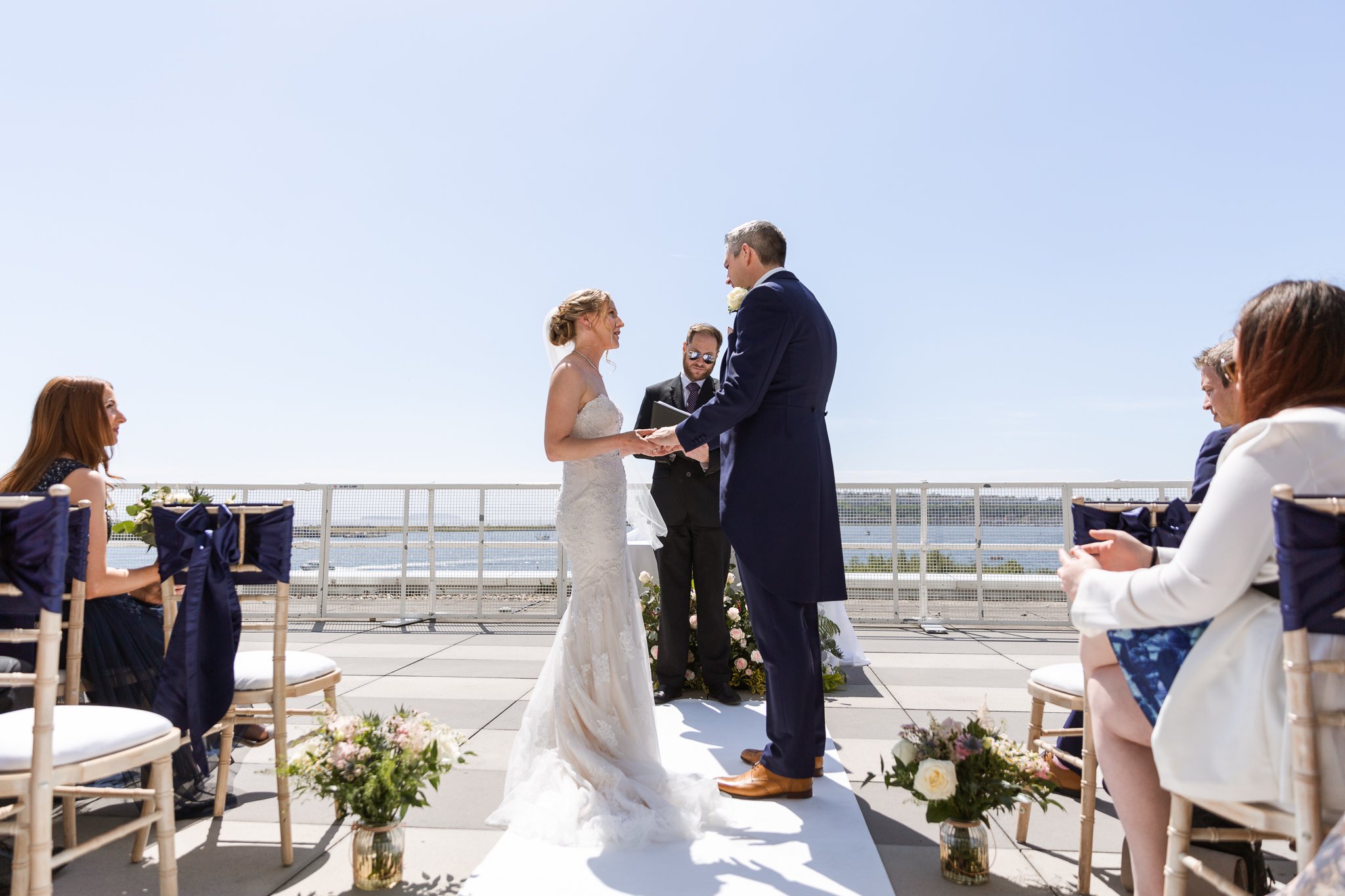 roof top wedding at cardiff bay hotel vocco at st davids