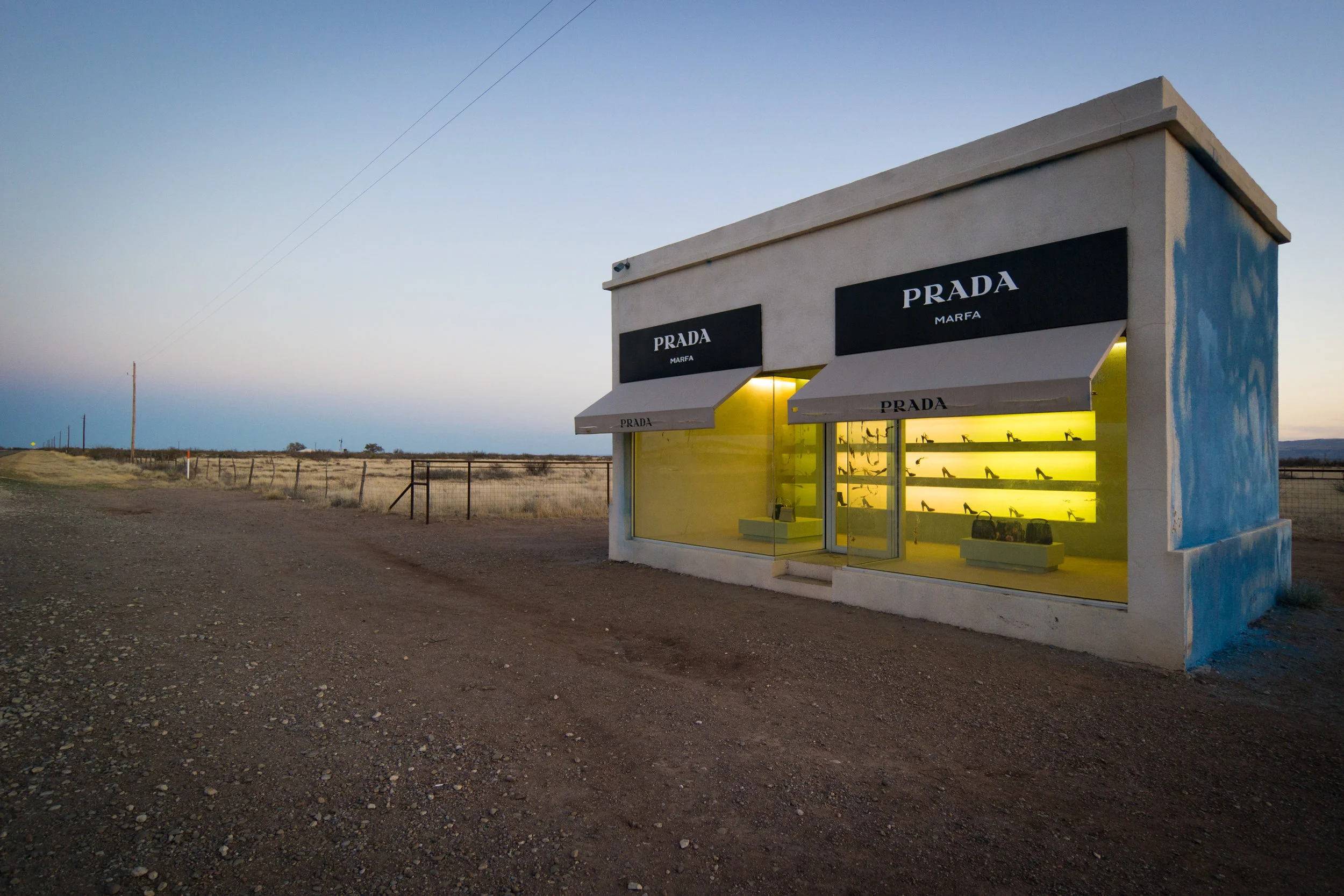 Prada Marfa 2005, Elmgreen & Dragset. Image via Nan Palermo 