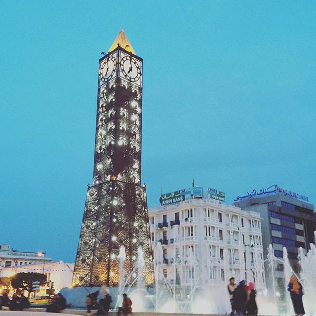 It&rsquo;s another #fbf this time in Tunis! The main clock tower downtown was a main meeting point during the revolution, and still greets hundreds of people every weekend. .
.
#travel #global #wanderlust #international #ngolife #20yearsofglobetrotti