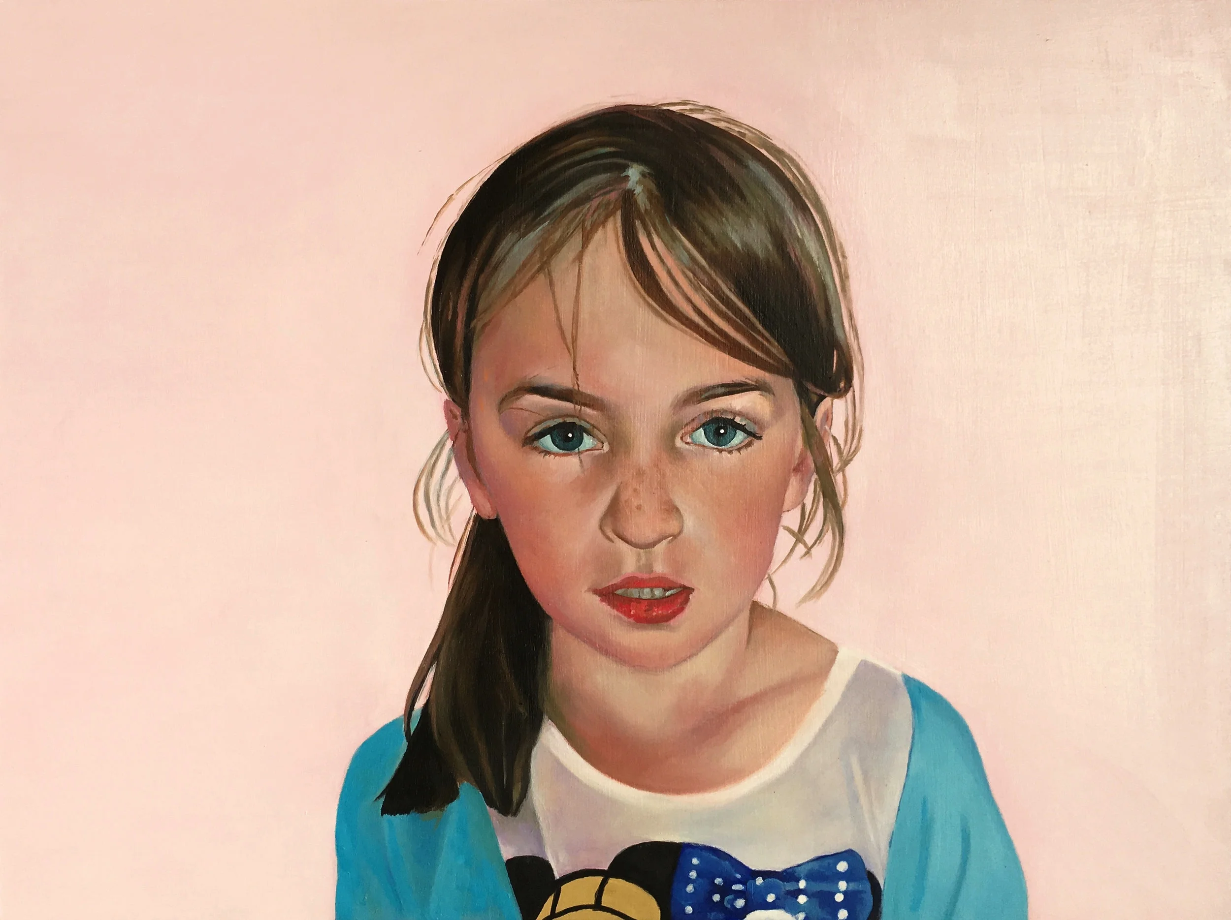 Emily (2018), oil on board, 609 x 457mm