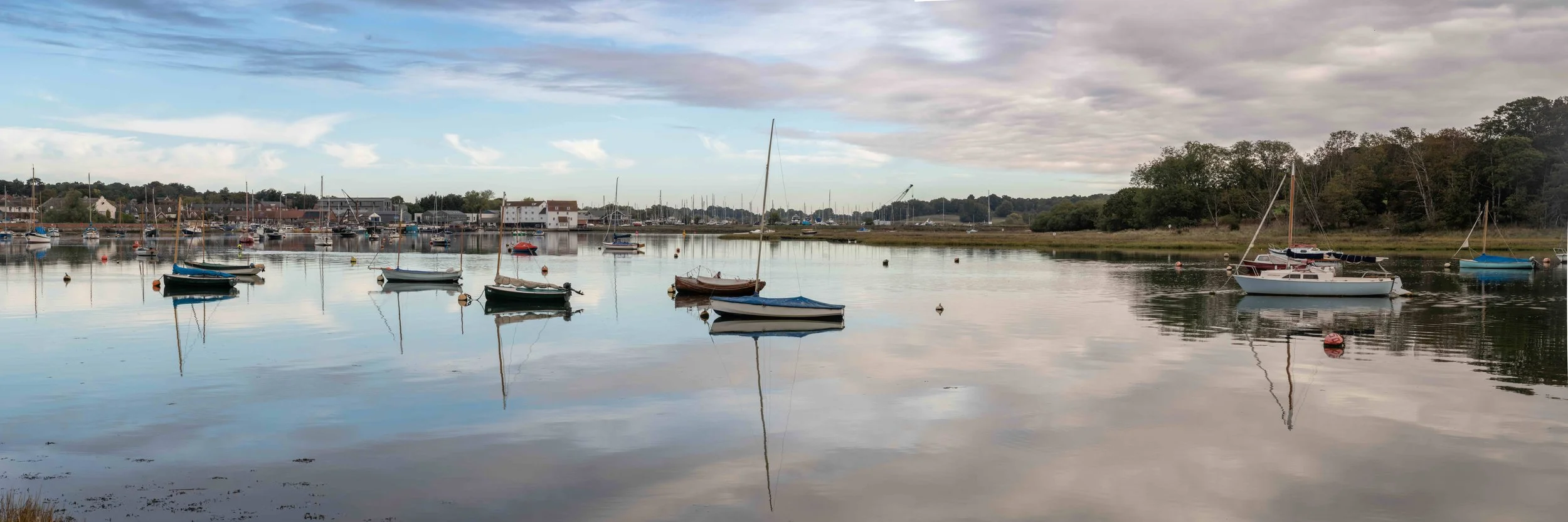 Deben high tide, towards Woodbridge
