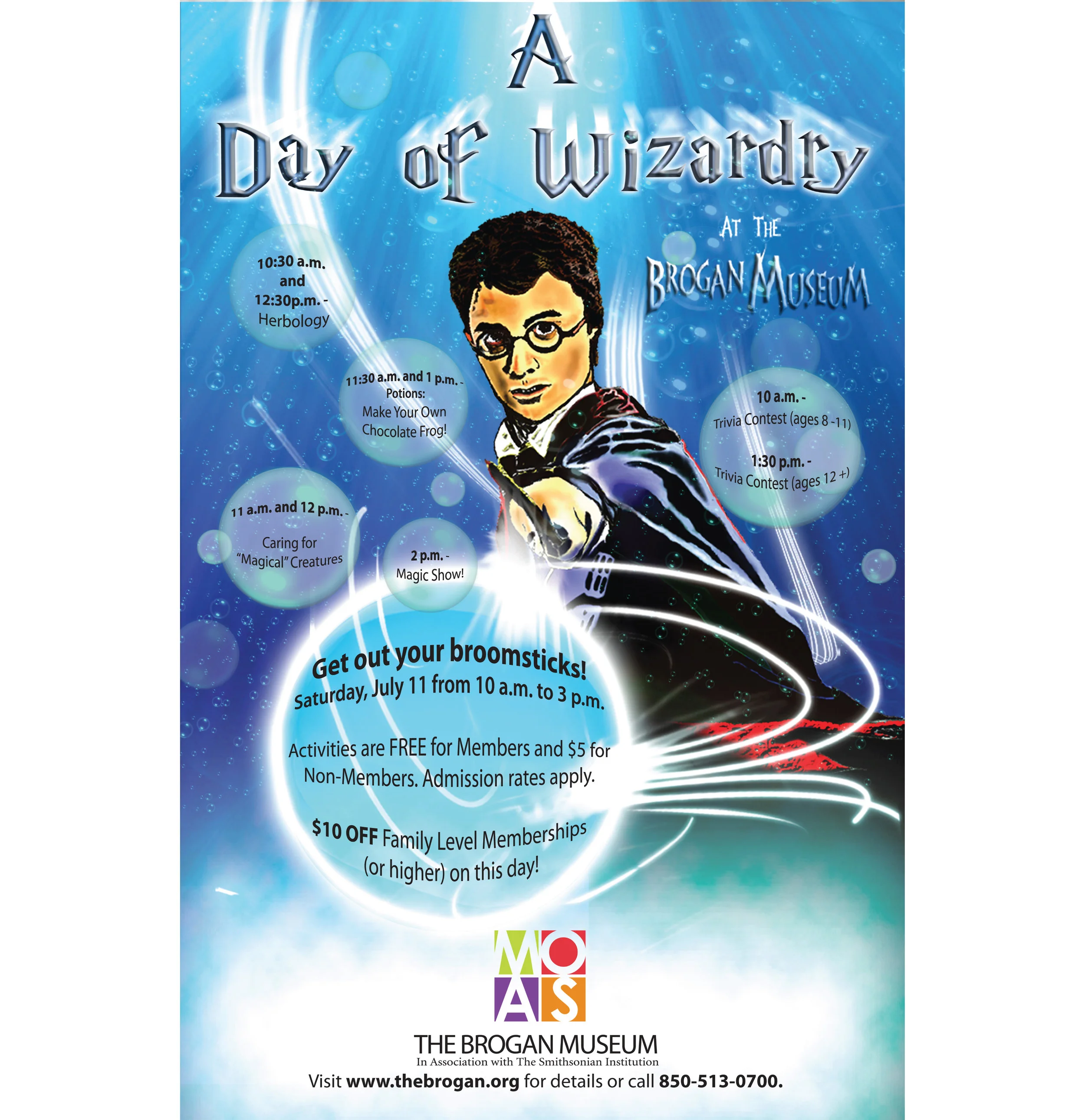 "A Day of Wizardry at the Brogan" Poster