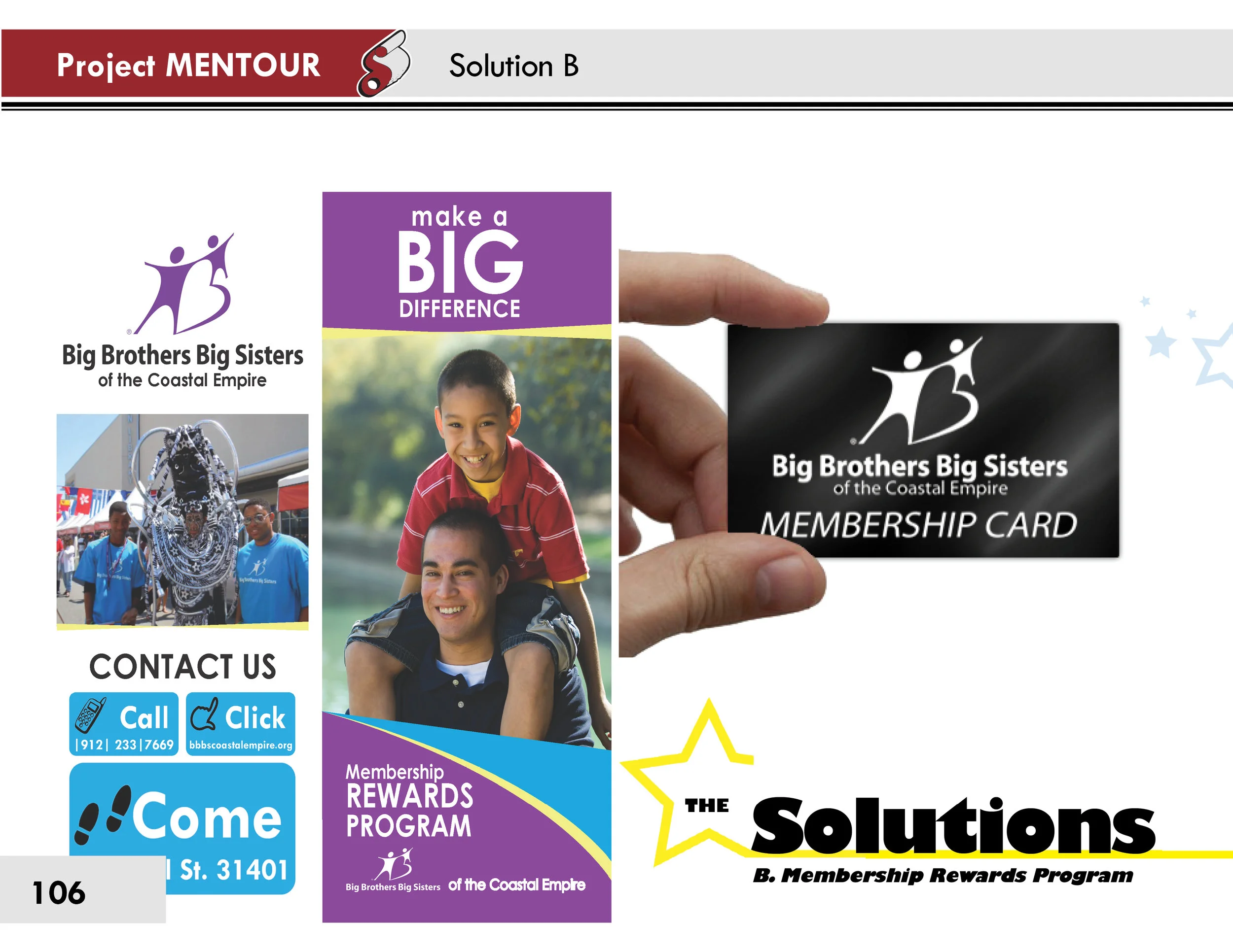 As an incentive for new recruits, all incoming BBBS volunteers will be issued a Big Deal Club card to certify their membership and grant them discounts at local establishments, valid only when they are present with their mentee. Partnerships with BBBS have been successfully established with Lenny’s Subs, Sisters of the New South , Brown’s Family Restaurant, Lovin’ Spoons & Marco’s Pizza. Partnerships with other establishments such as Golden Corral, Moe’s Pizza, La Berry Frozen Yogurt, Sweet Potatoes and many more are subject to corporate approval and are in progress.