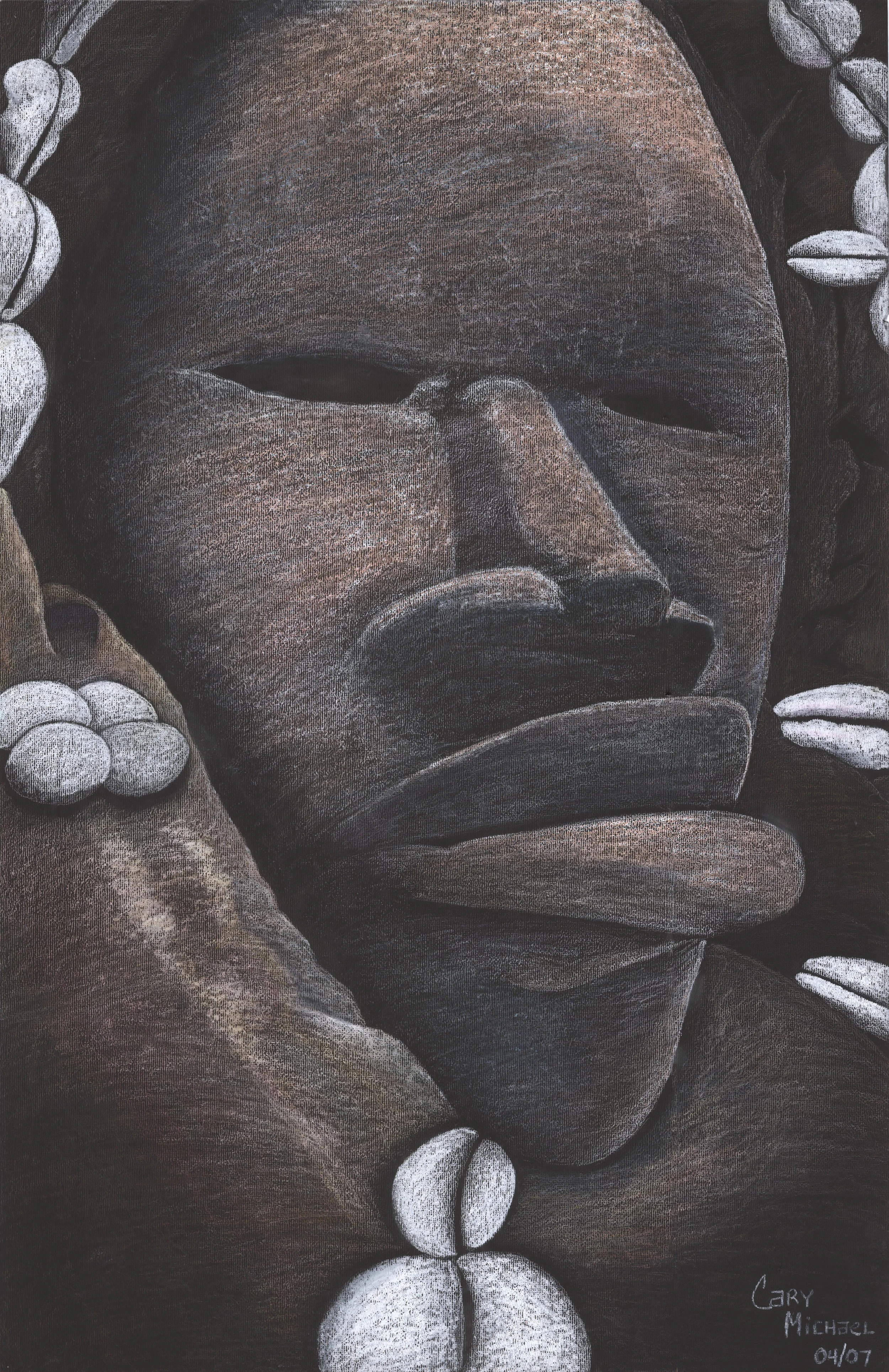 African Tribal Mask 20x30 Print