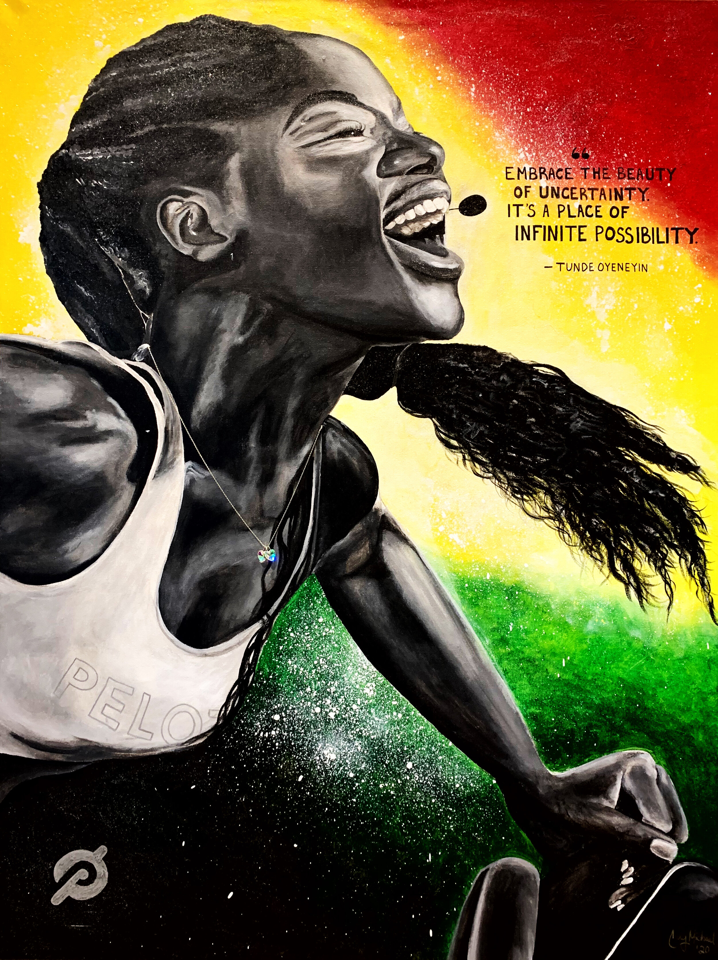 Q.T.- Queen Tunde 36x48 Canvas Print
