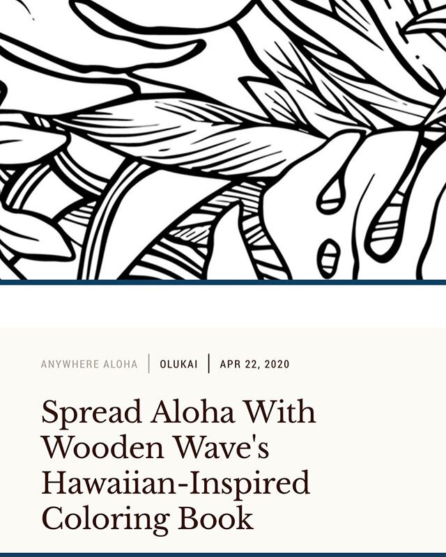 Our fav duo @wooden_wave has a rad coloring book that is downloadable on @olukai 🖍🧡🎨 Go check em 🤙🏾🤙🏾🤙🏾