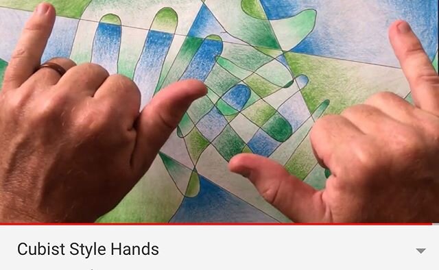 🤙🏾Double Shakas 🤙🏾 for distance learning!  Check out @keanarts lesson inspired by Picasso &amp; the cubist style of art that he was know for. New videos up on his YouTube! #checkem #paper #pen #pencil #cubism #artathome #distancelearning