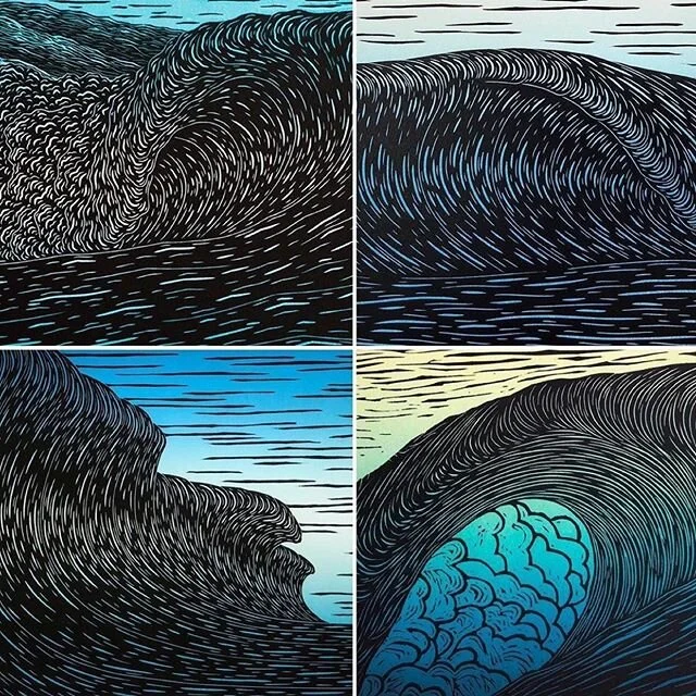 Happy World&rsquo;s Ocean Day from one of our amazing teachers &amp; fav wood block artist artist!  @keanarts 💙
&bull;
Today is World Oceans Day. Thank you to all those out there who are doing their part to protect, preserve and honor our ocean! 🌊?